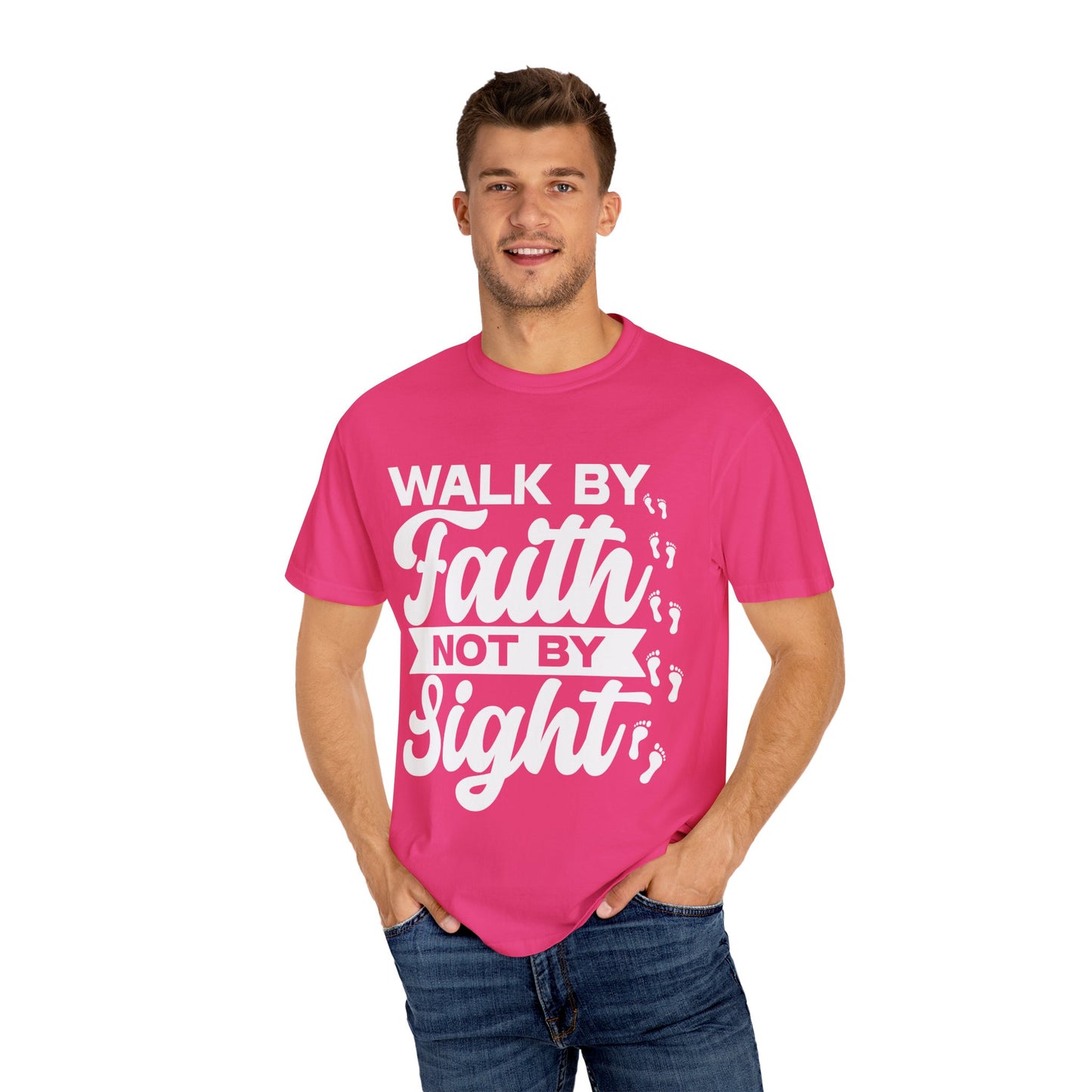 Motivational Unisex T-Shirt | Walk by Faith Not by Sight | Inspirational Tee
