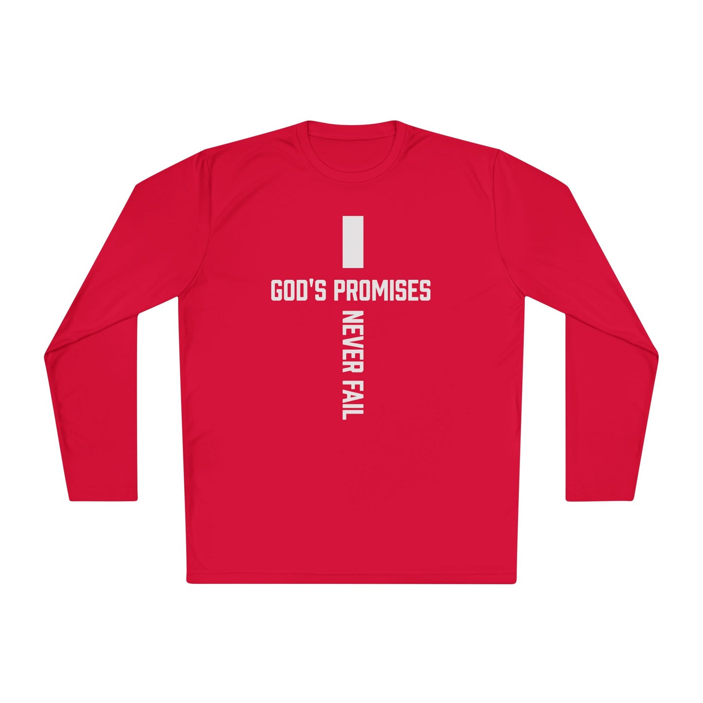 Inspirational Long Sleeve Tee - God's Promises Never Fail