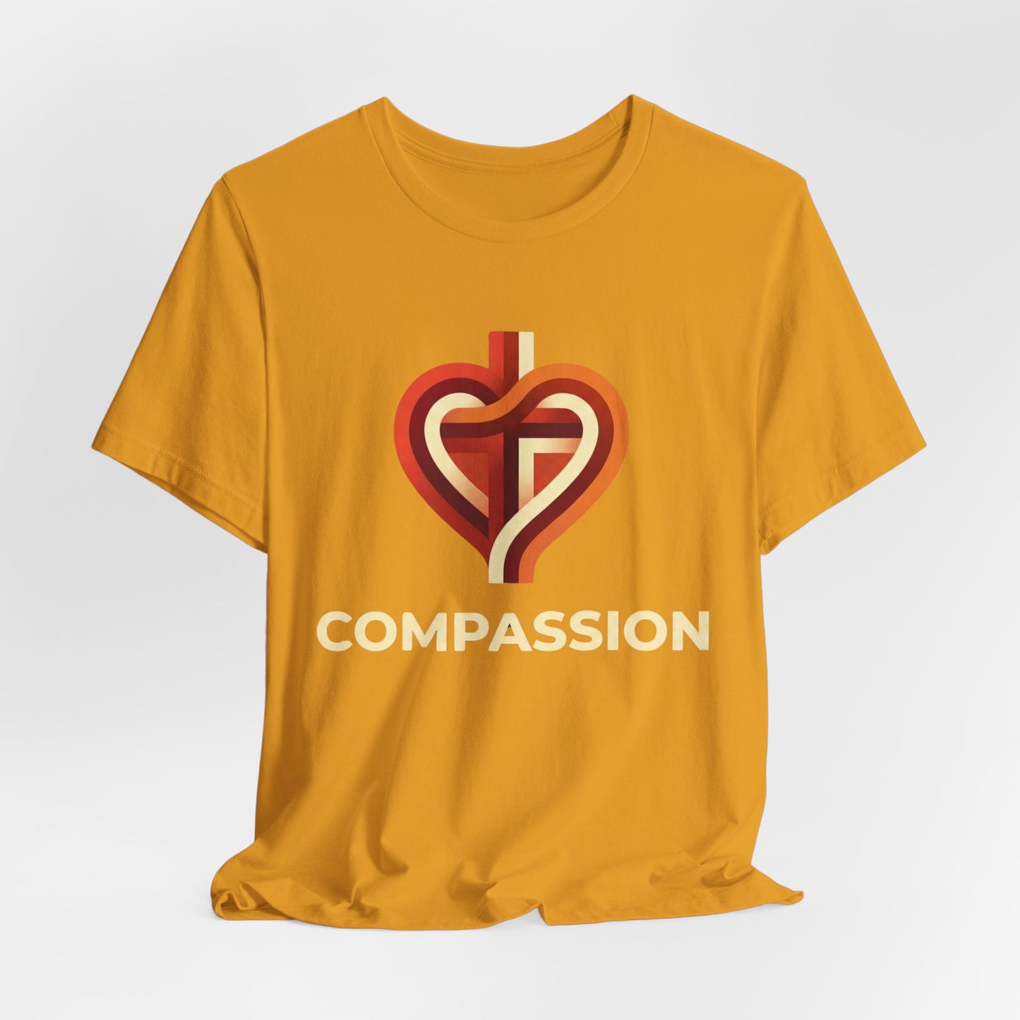 Compassion heart cross design Tee | Compassion T-Shirt