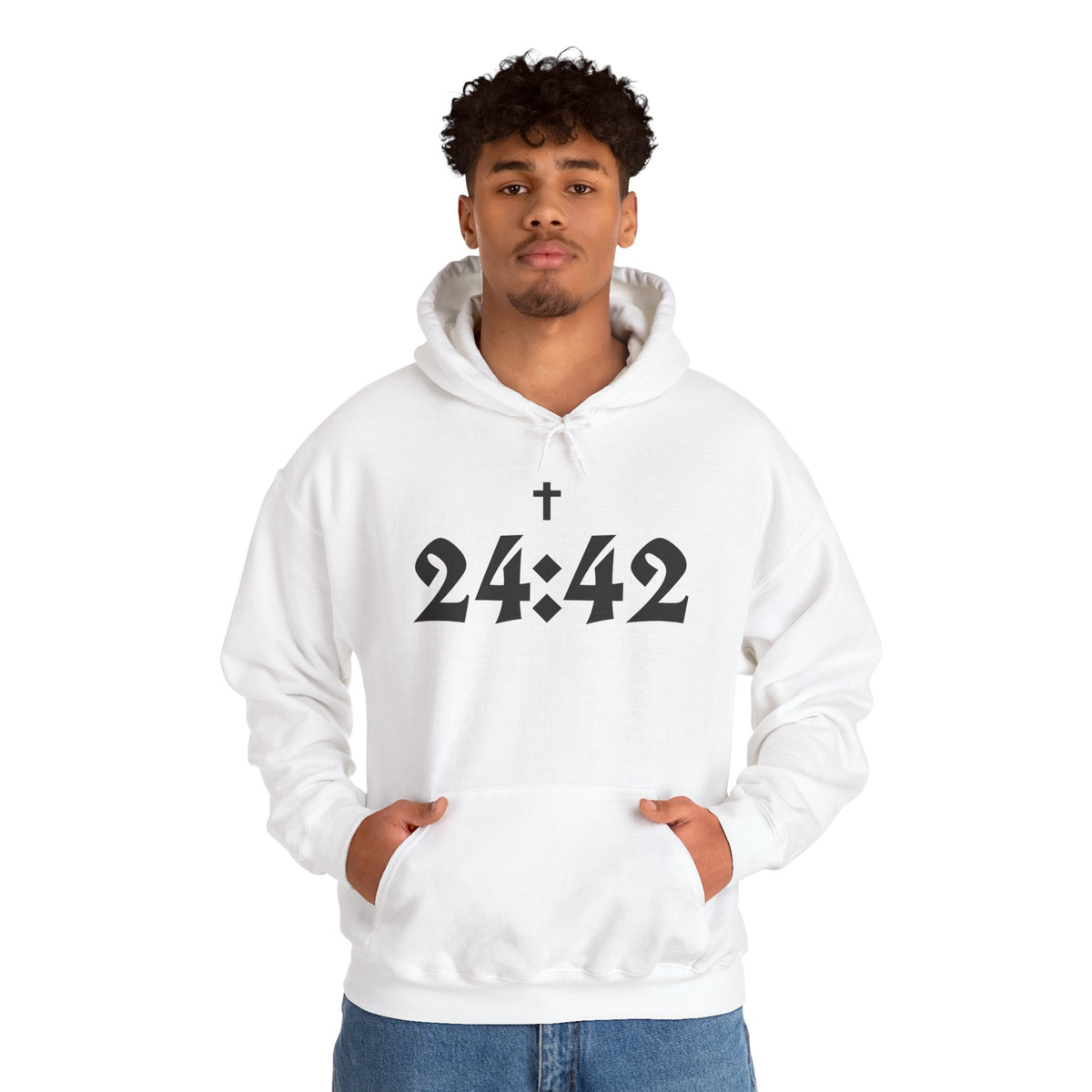 Matthew 24:42 Hoodie | Bible Verse Christian Faith Cross
