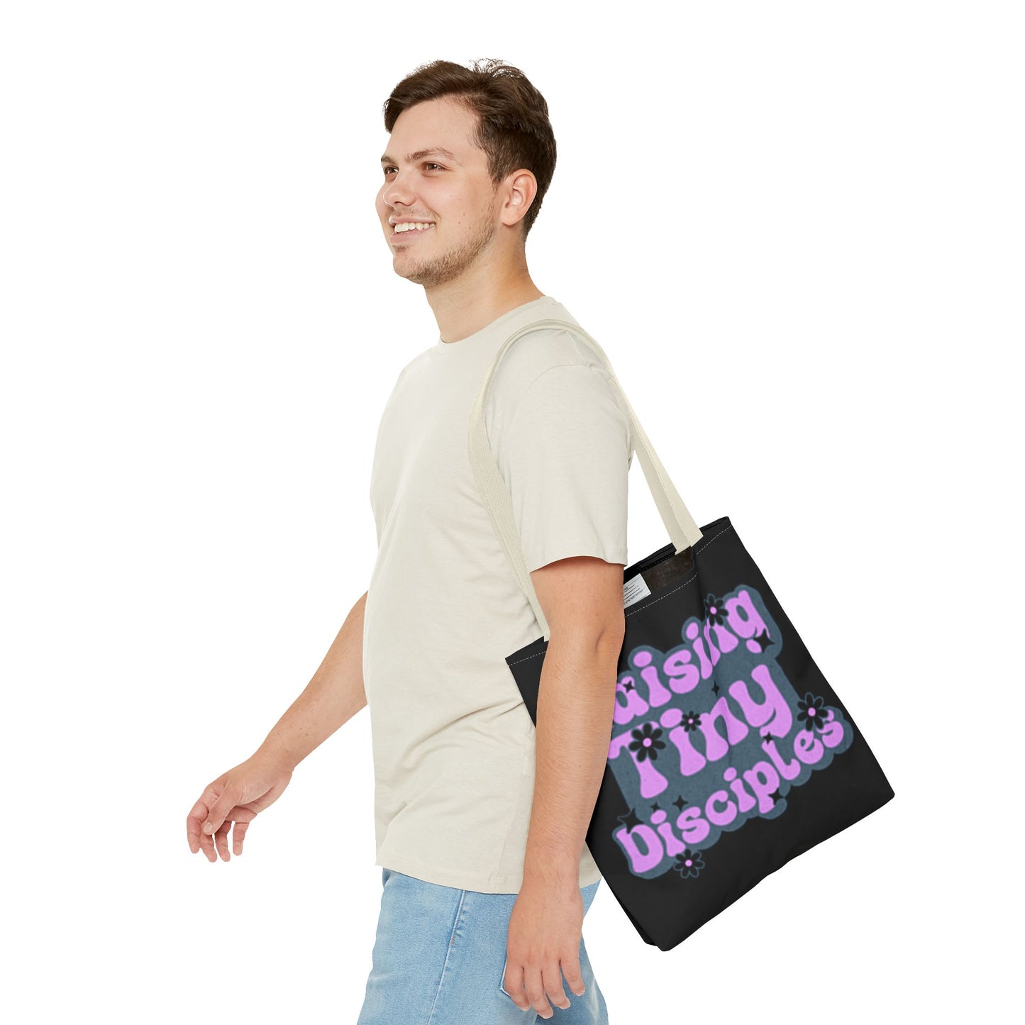 Raising Tiny Disciples Tote Bag - Eco-Friendly Bag for Moms & Caregivers