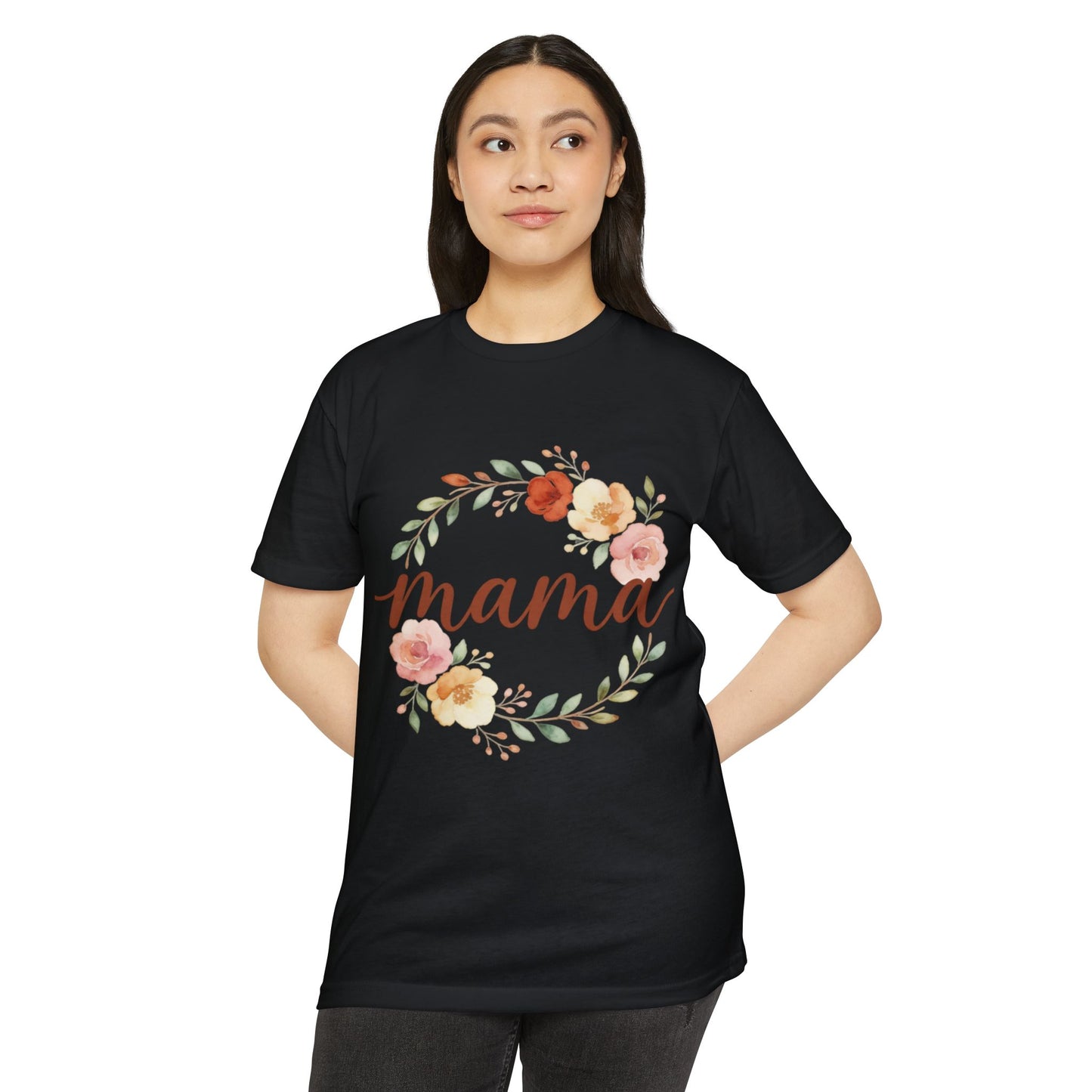 Mama Floral Wreath T-Shirt | Mother's Day Spring Mom Shirt