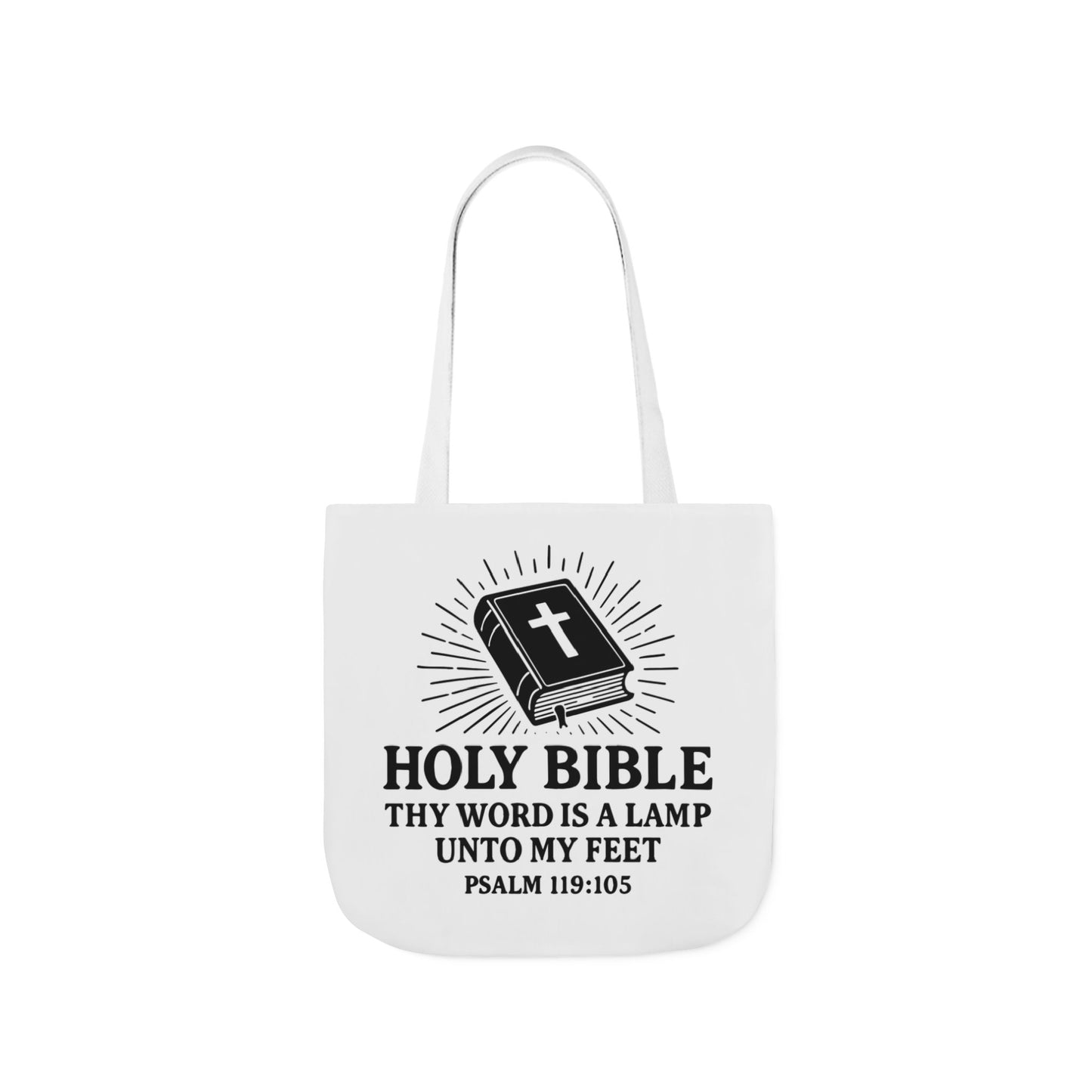 Bible Quote Tote Bag, Inspirational Christian Eco-Friendly Shopping Canvas