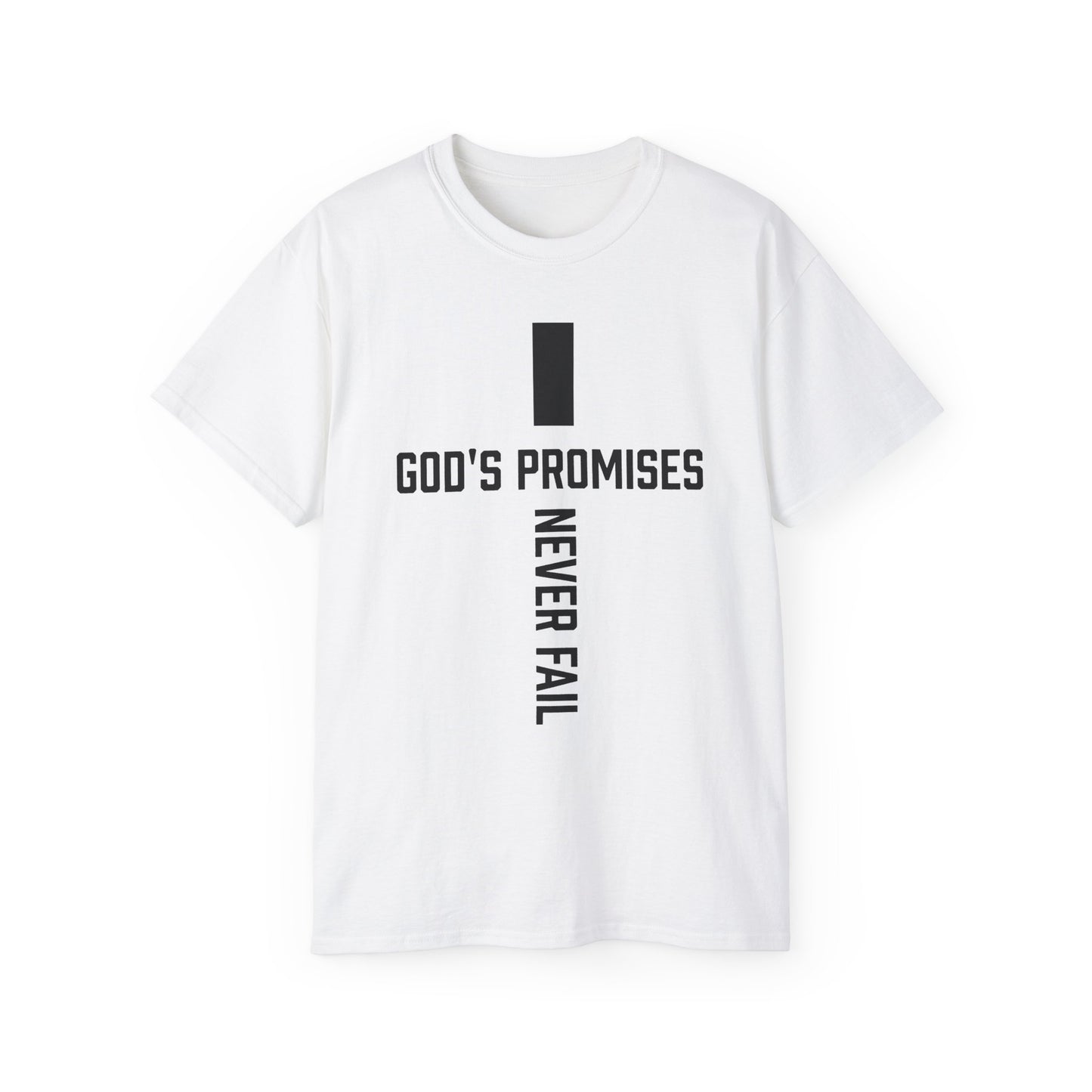 Faith-Inspired Unisex Ultra Cotton Tee - 'God's Promises Never Fail' Design