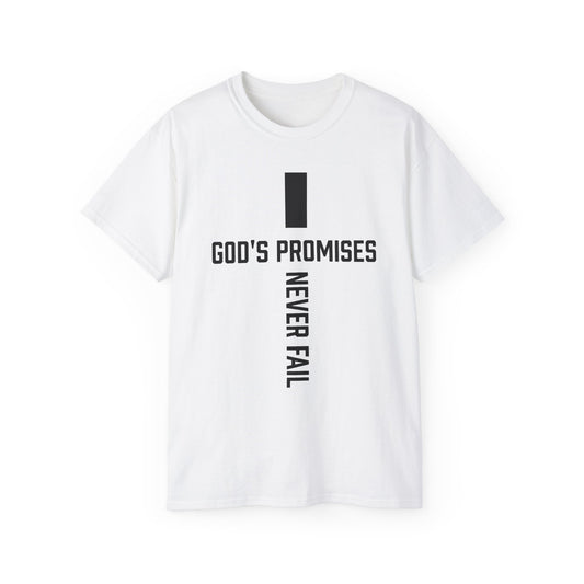 Faith-Inspired Unisex Ultra Cotton Tee - 'God's Promises Never Fail' Design