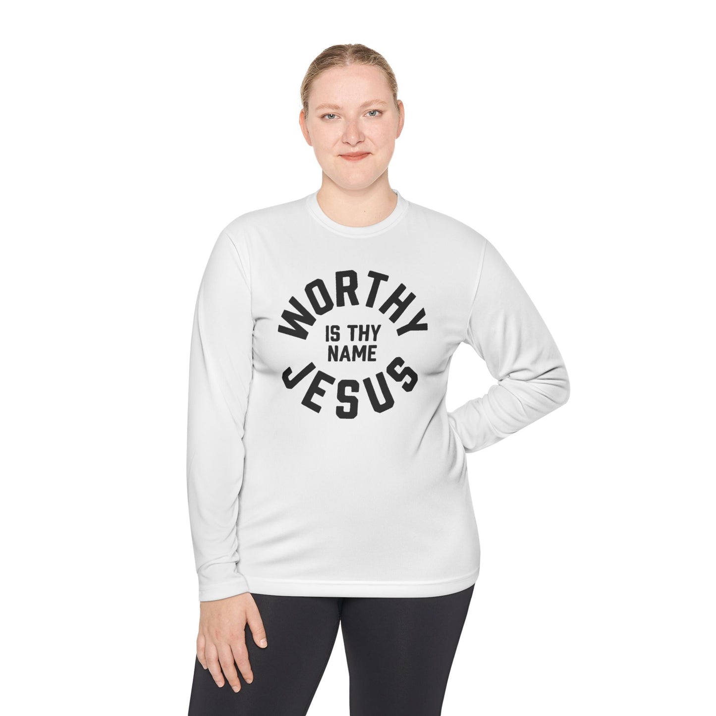 Worthy Is Thy Name Jesus Long Sleeve Tee | Christian Faith Scripture