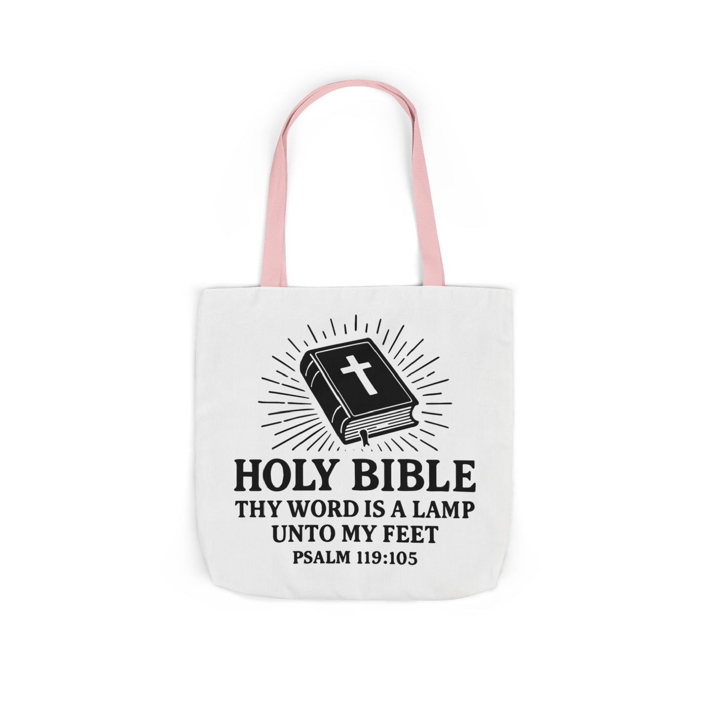 Bible Quote Tote Bag, Inspirational Christian Eco-Friendly Shopping Canvas