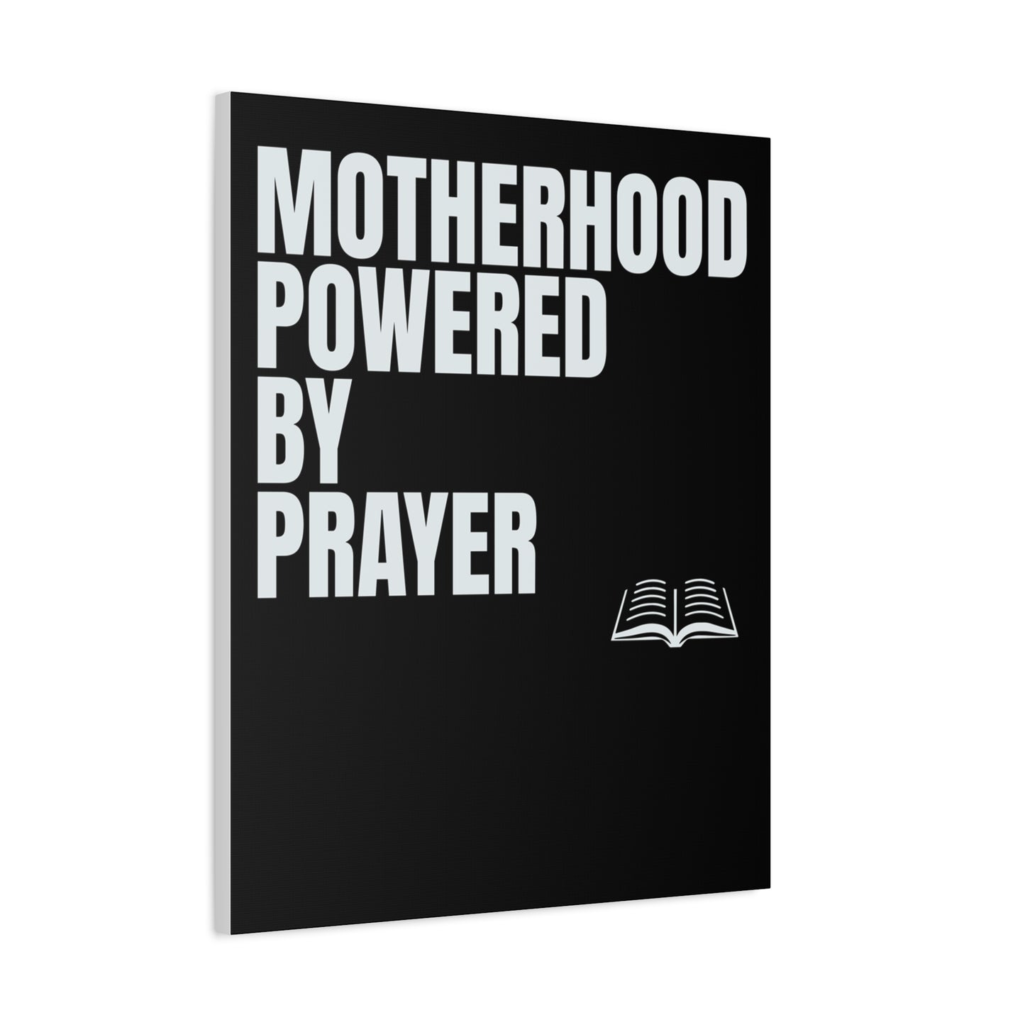 Inspirational Canvas Wall Art - Motherhood Powered by Prayer