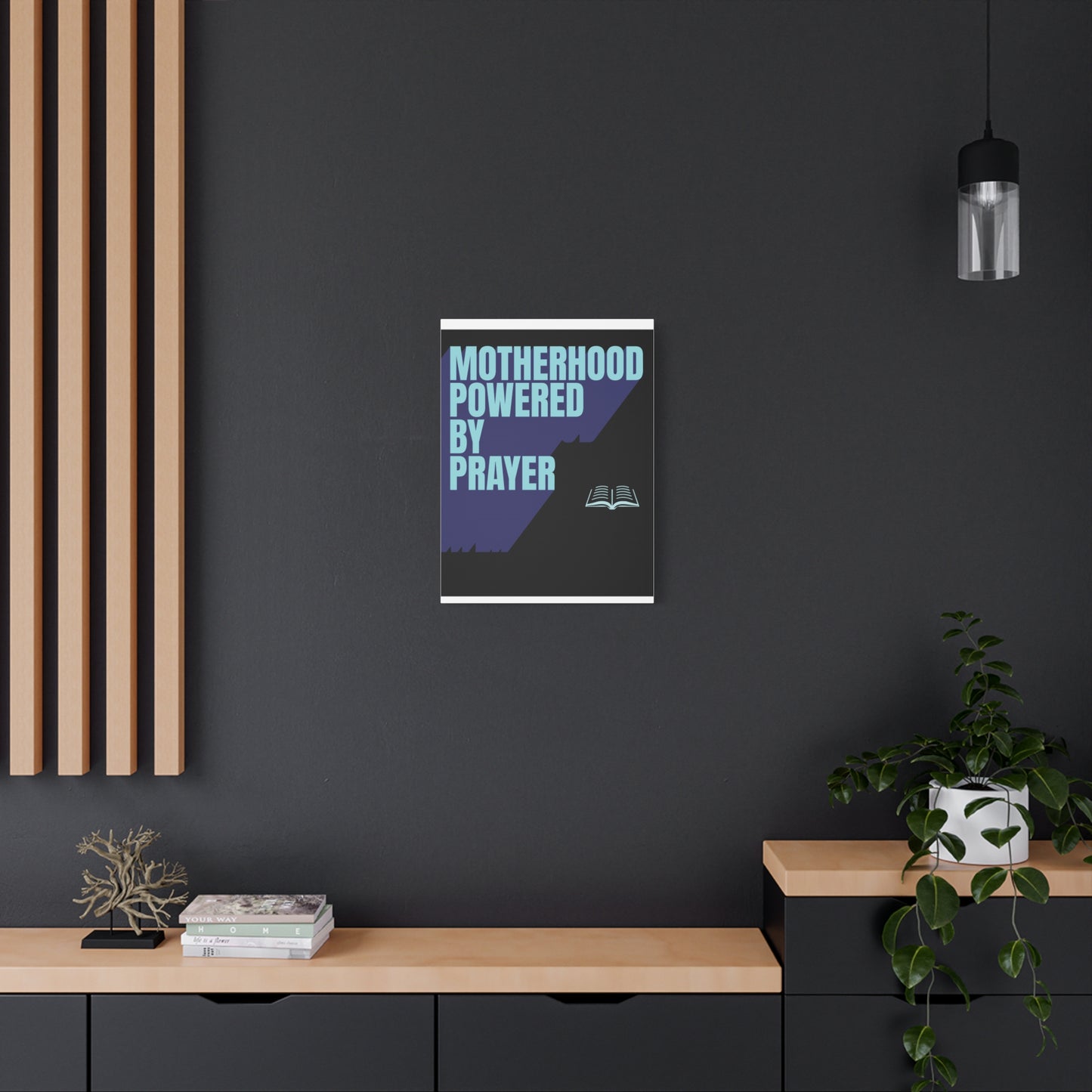 Inspirational Canvas Art - Motherhood Powered By Prayer