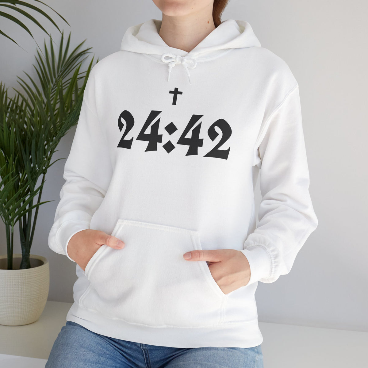Matthew 24:42 Hoodie | Bible Verse Christian Faith Cross