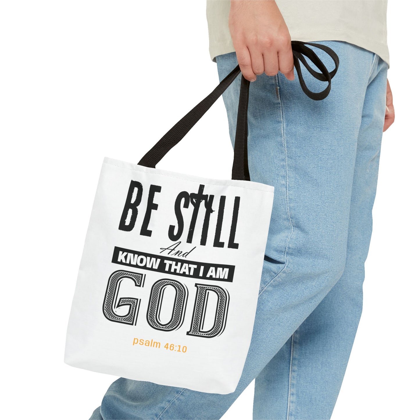 Religious Tote Bag - Be Still And Know That I Am God