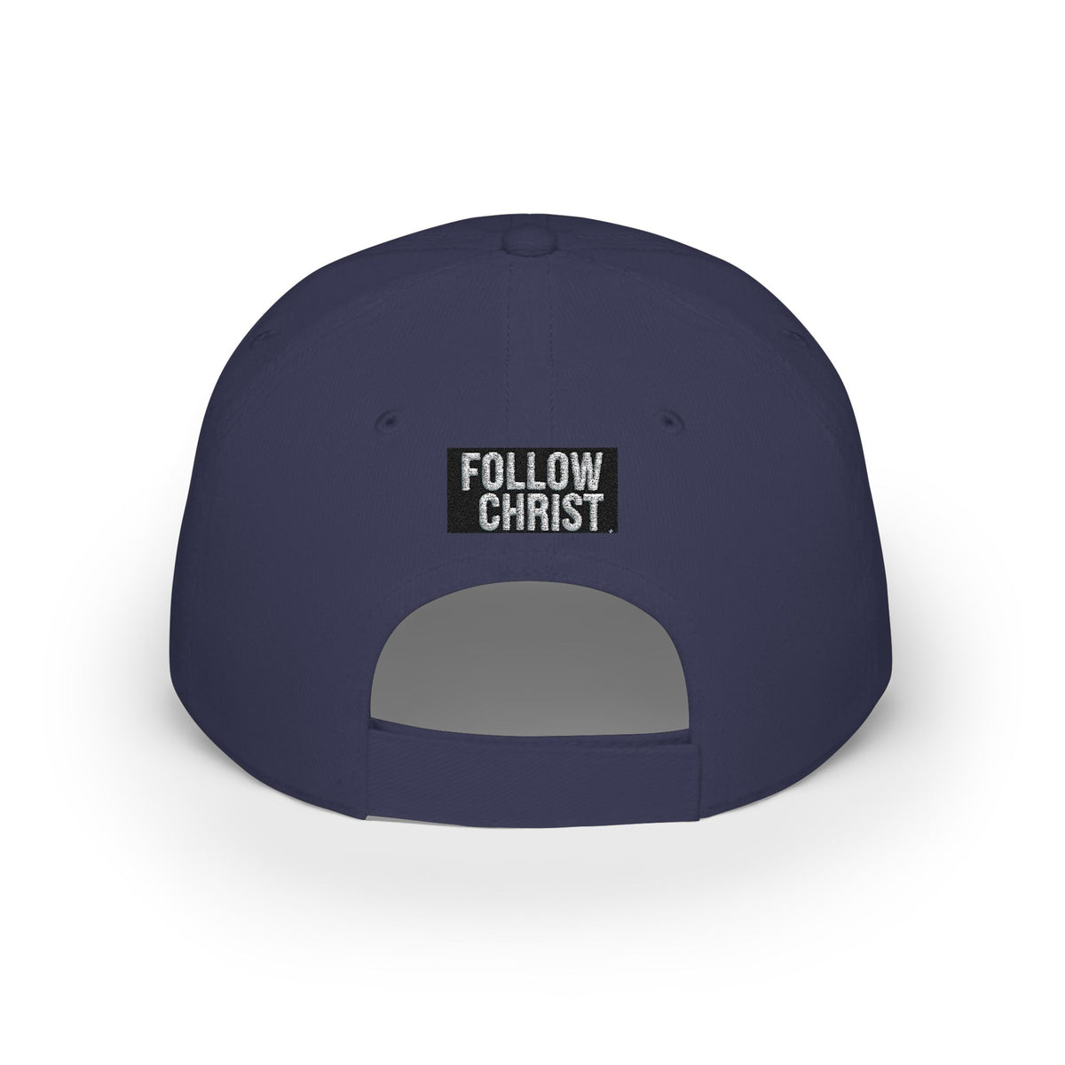 DC+PL Cross Logo Baseball Cap — "Follow Christ" Low Profile Christian Hat