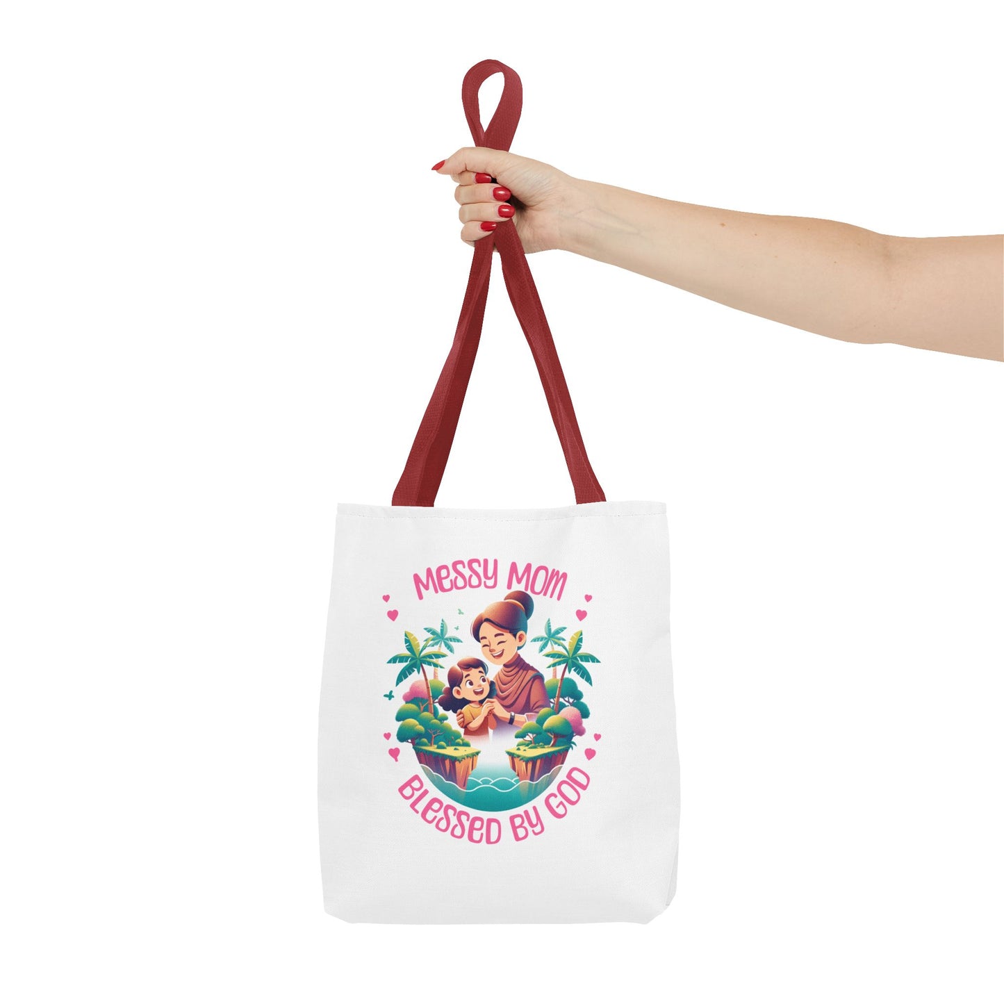 Messy Mom Blessed by God Tote Bag - Perfect Gift for Mother's Day and Everyday Use