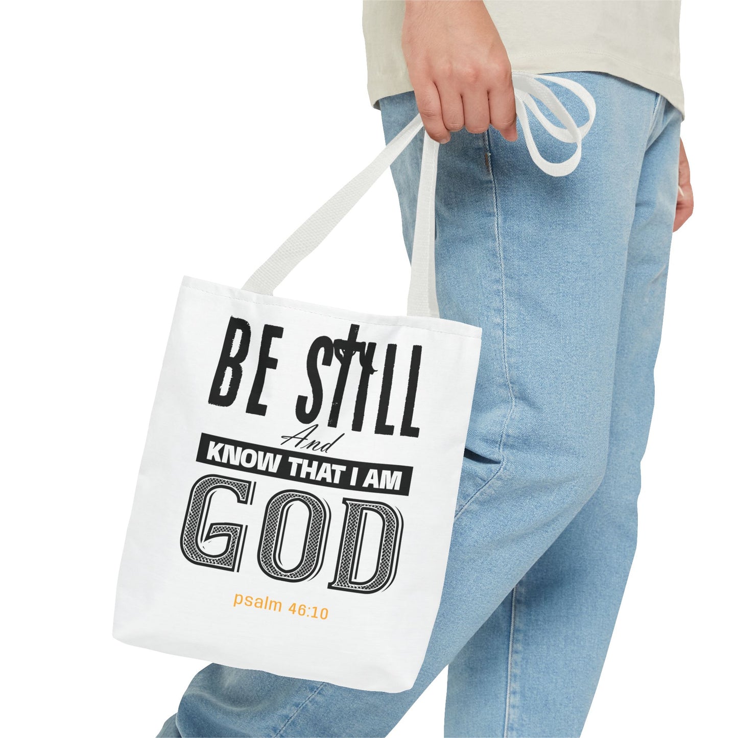 Religious Tote Bag - Be Still And Know That I Am God