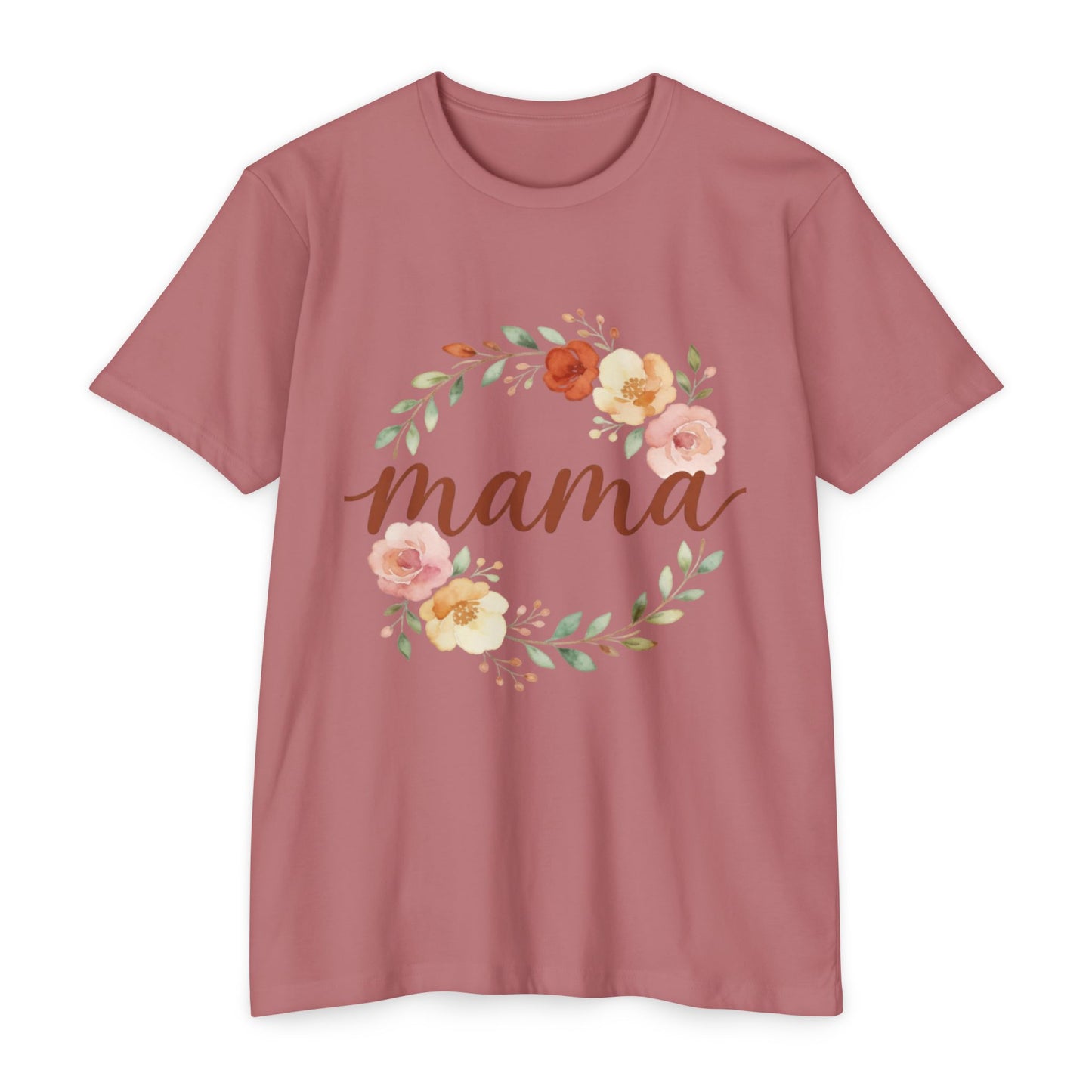 Mama Floral Wreath T-Shirt | Mother's Day Spring Mom Shirt