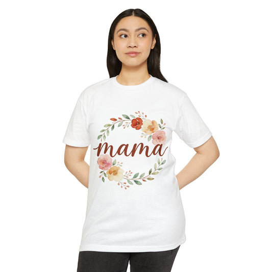 Mama Floral Wreath T-Shirt | Mother's Day Spring Mom Shirt