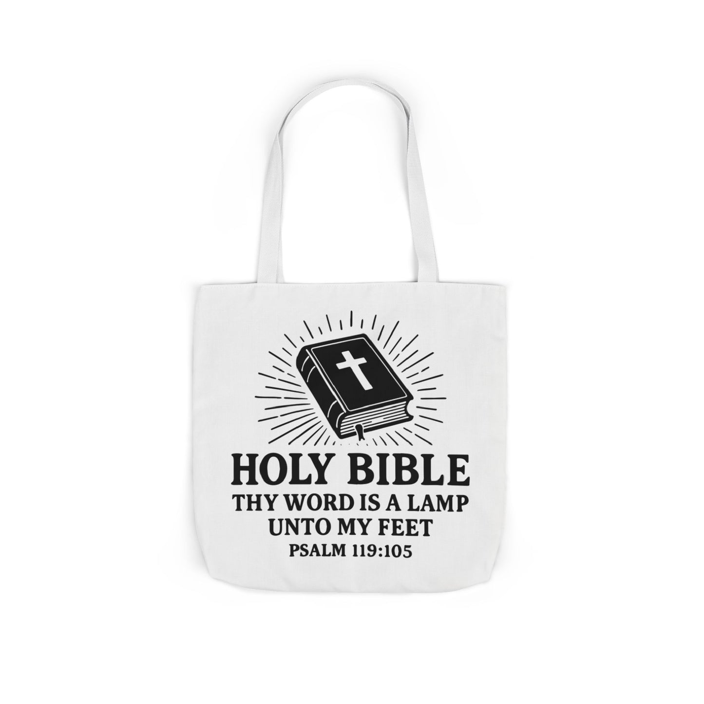 Bible Quote Tote Bag, Inspirational Christian Eco-Friendly Shopping Canvas