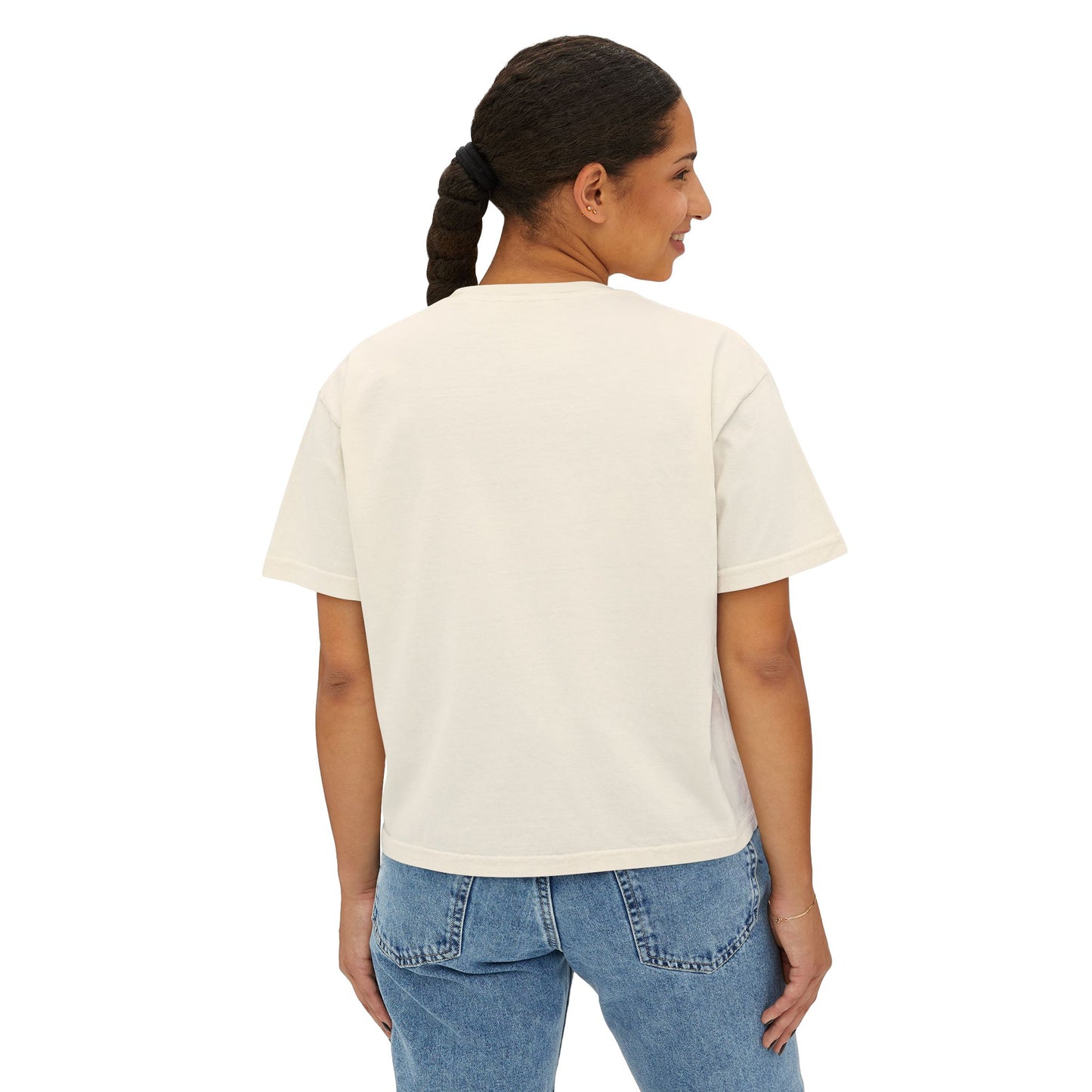 Inspirational Women's Boxy Tee - "You Are Altogether Beautiful" Floral Design