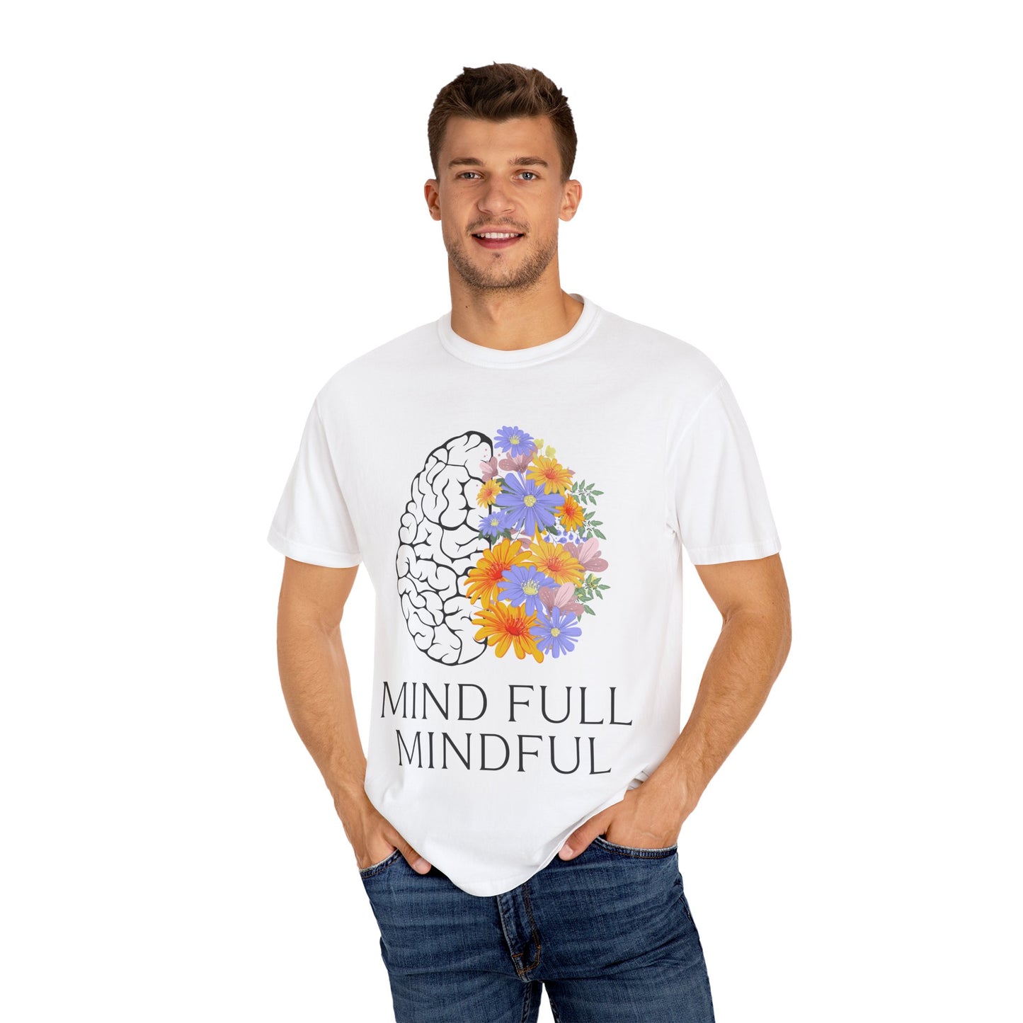 Mindful Floral Unisex T-Shirt - Embrace Positive Vibes