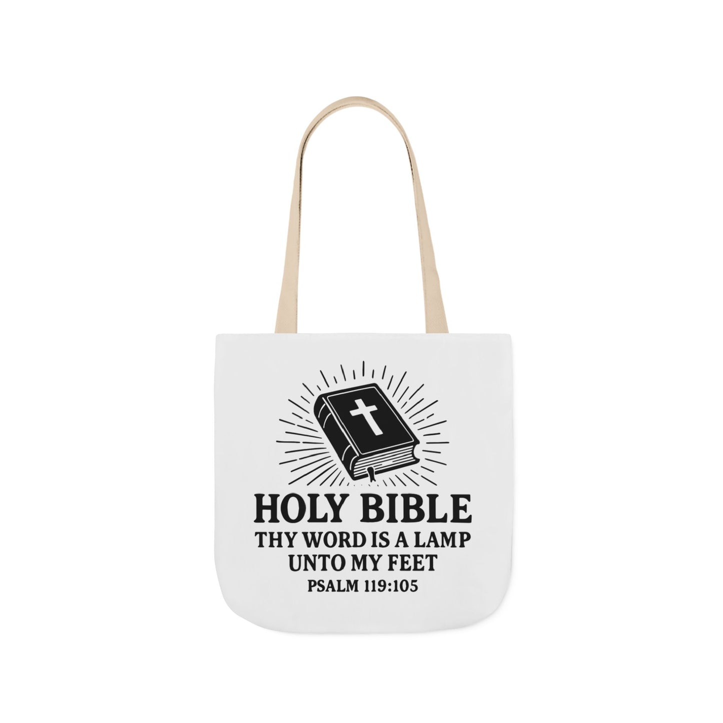 Bible Quote Tote Bag, Inspirational Christian Eco-Friendly Shopping Canvas