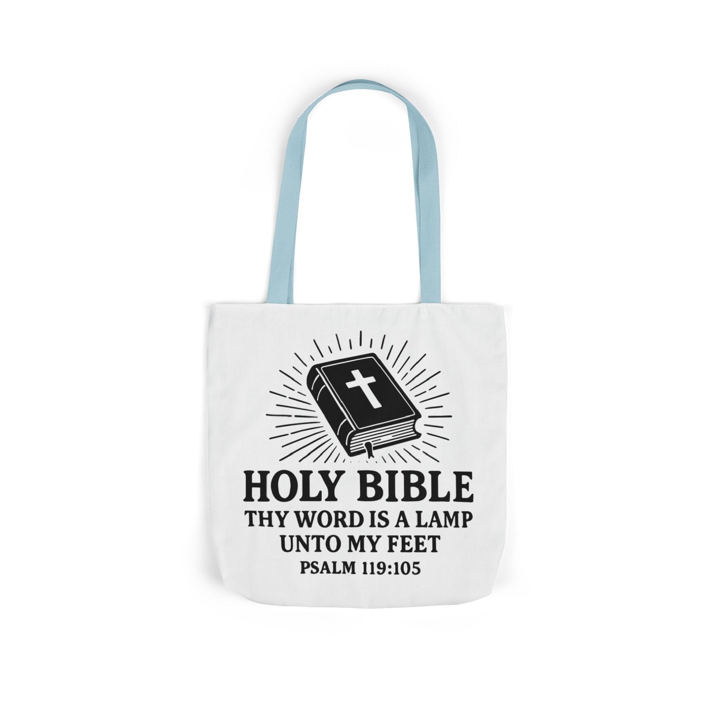 Bible Quote Tote Bag, Inspirational Christian Eco-Friendly Shopping Canvas