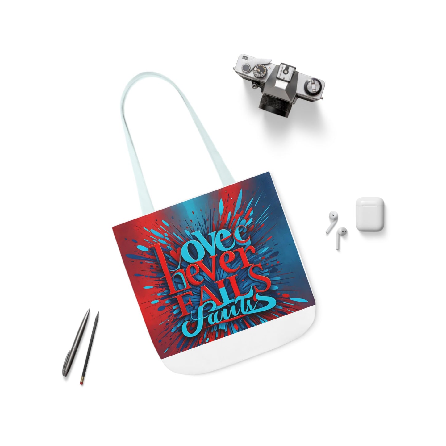 Canvas Tote Bag, 5-Color Straps