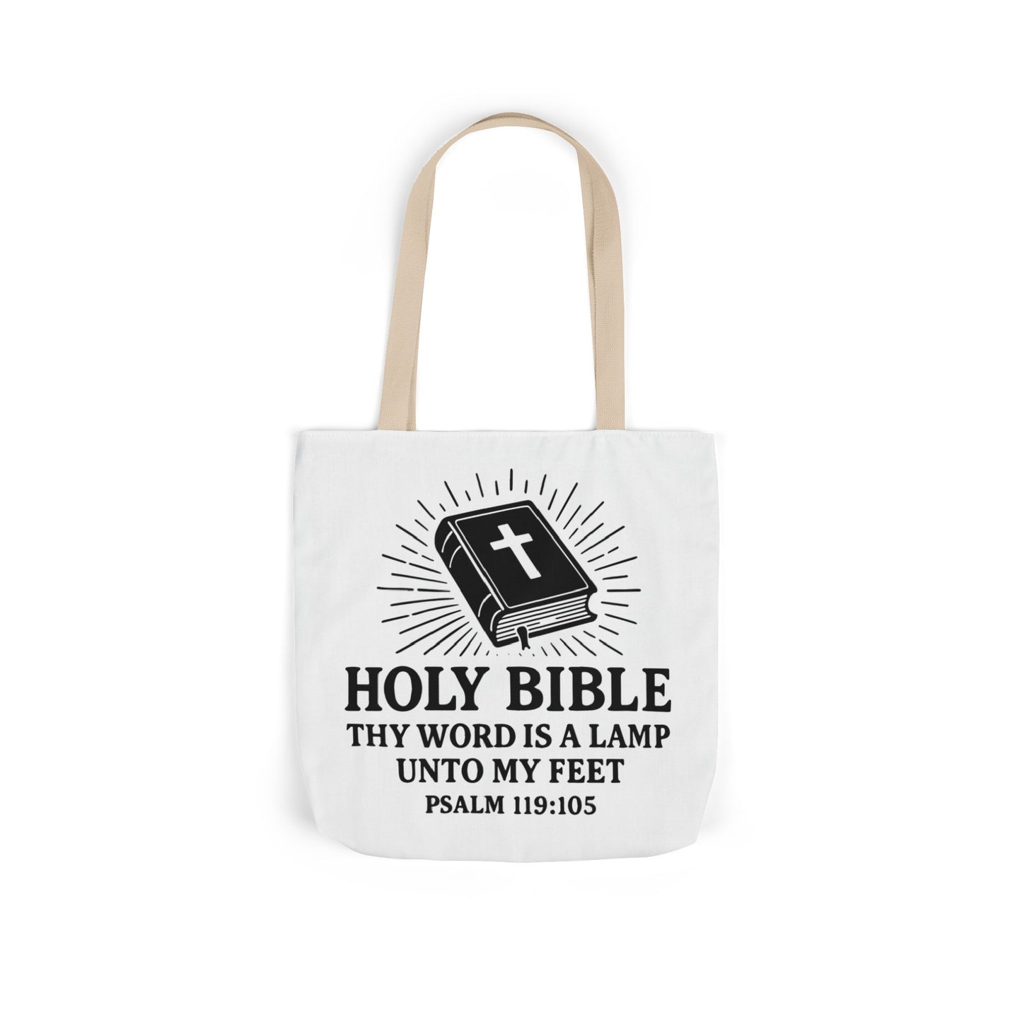 Bible Quote Tote Bag, Inspirational Christian Eco-Friendly Shopping Canvas