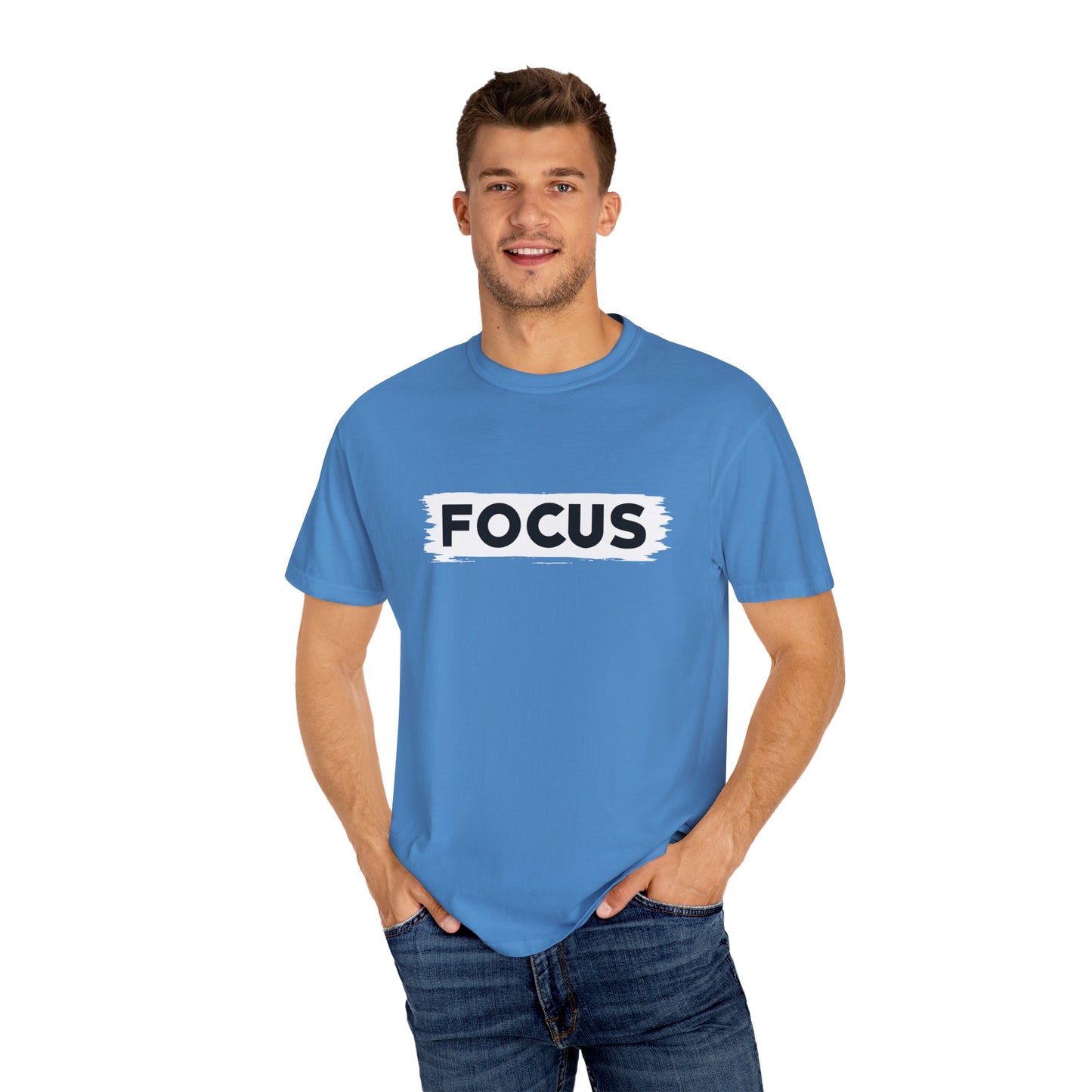 Unisex Focus T-Shirt | Motivational Garment-Dyed Tee