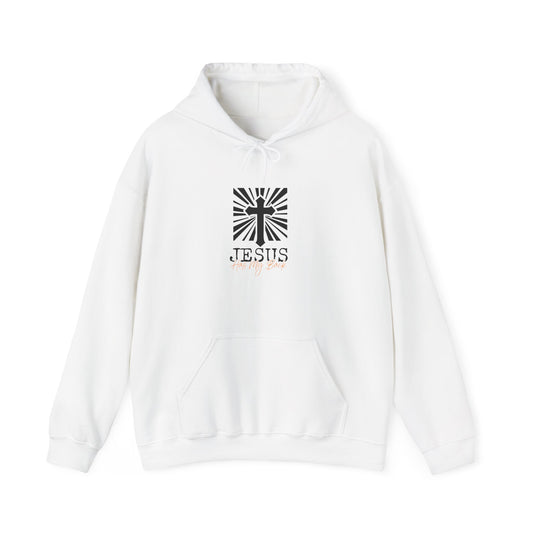 Christian Hooded Sweatshirt - Jesus Has My Back Design