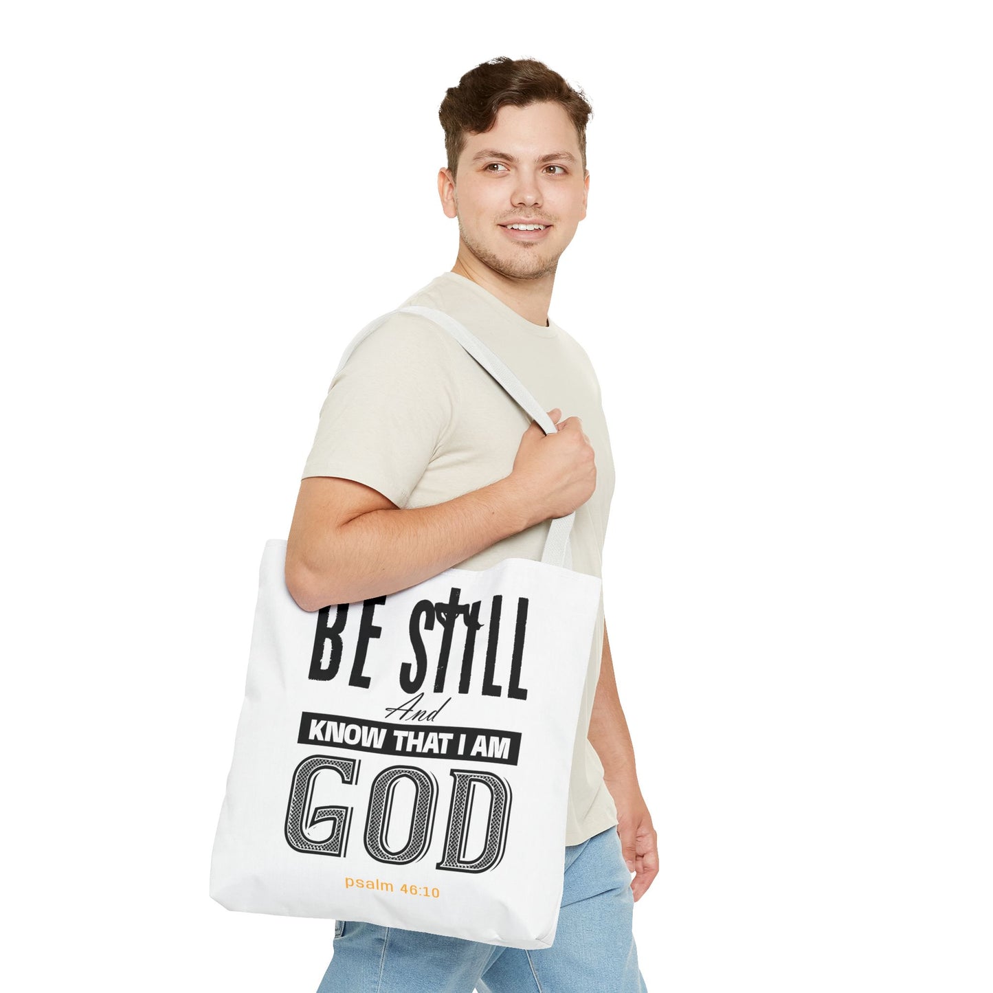 Religious Tote Bag - Be Still And Know That I Am God