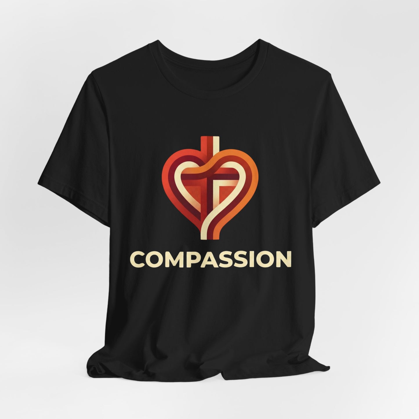 Compassion heart cross design Tee | Compassion T-Shirt