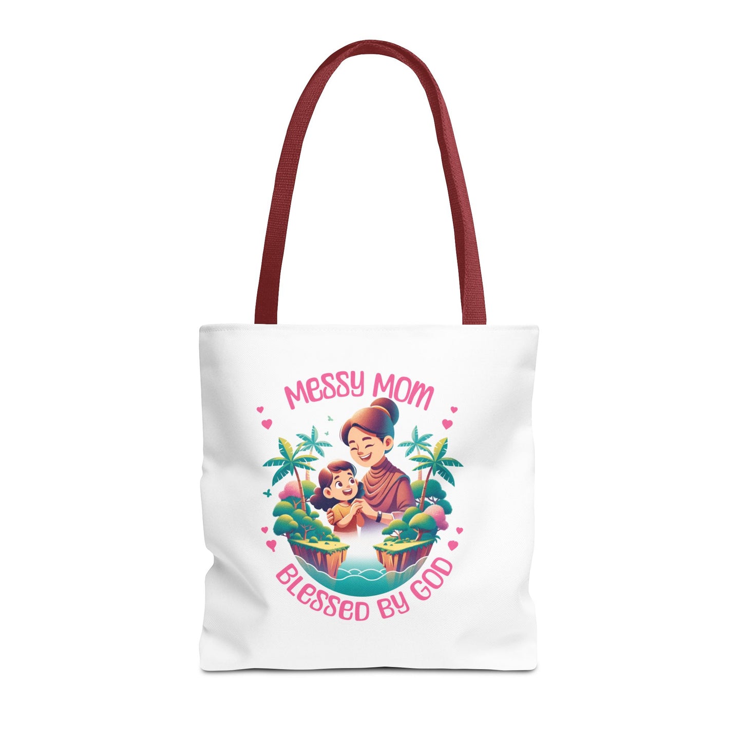 Messy Mom Blessed by God Tote Bag - Perfect Gift for Mother's Day and Everyday Use