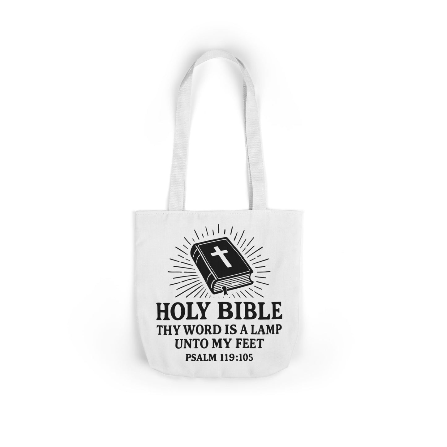 Bible Quote Tote Bag, Inspirational Christian Eco-Friendly Shopping Canvas
