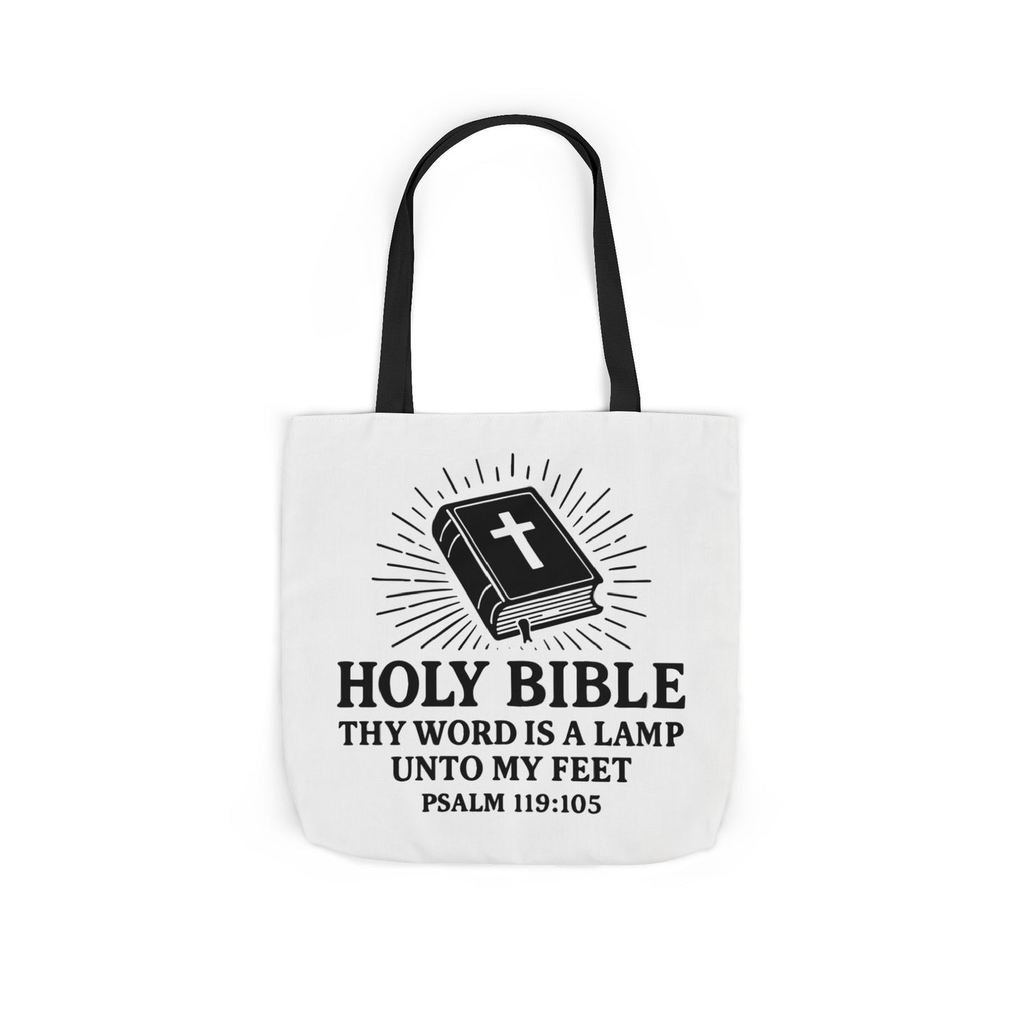 Bible Quote Tote Bag, Inspirational Christian Eco-Friendly Shopping Canvas