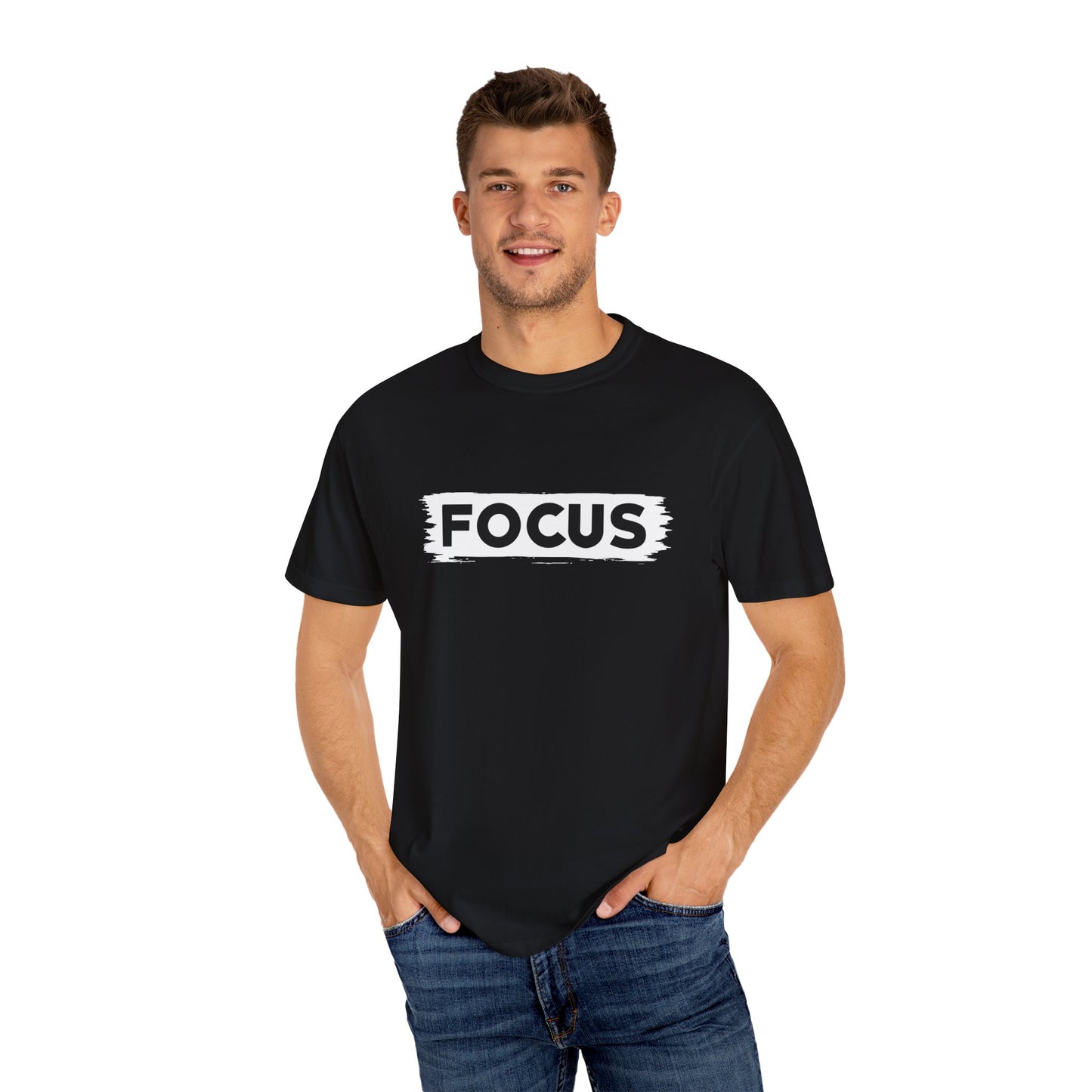 Unisex Focus T-Shirt | Motivational Garment-Dyed Tee