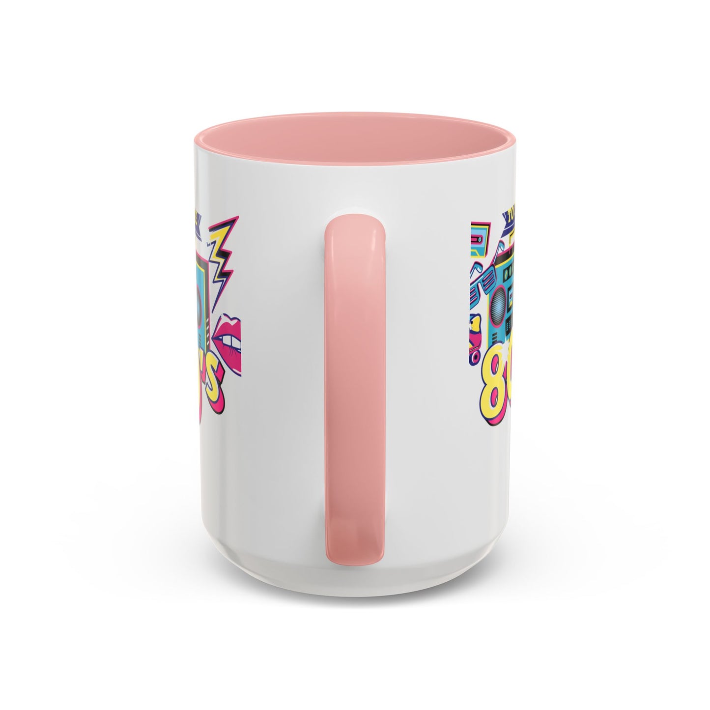 Retro 80's Coffee Mug, Vintage Mug for 80's Lovers, Nostalgic Gift, Boombox Design, Fun Drinkware for Parties