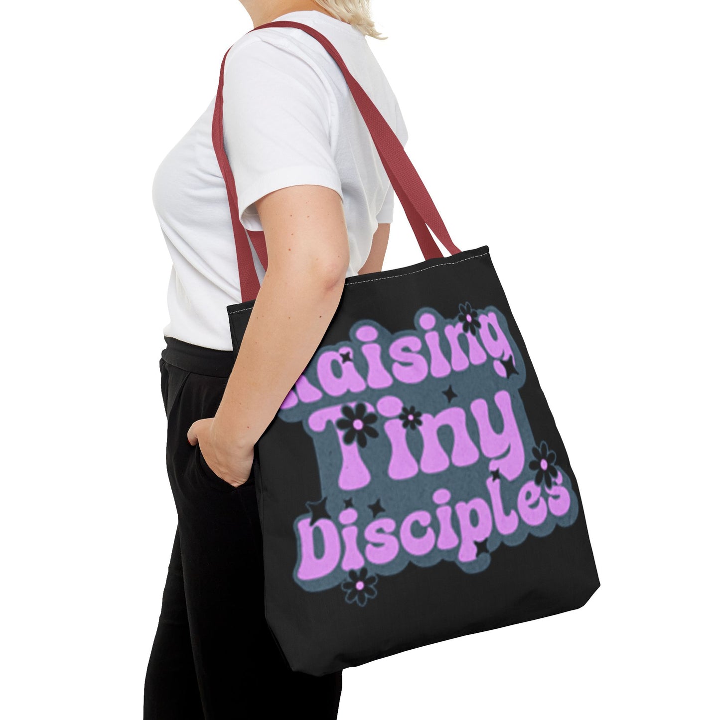 Raising Tiny Disciples Tote Bag - Eco-Friendly Bag for Moms & Caregivers