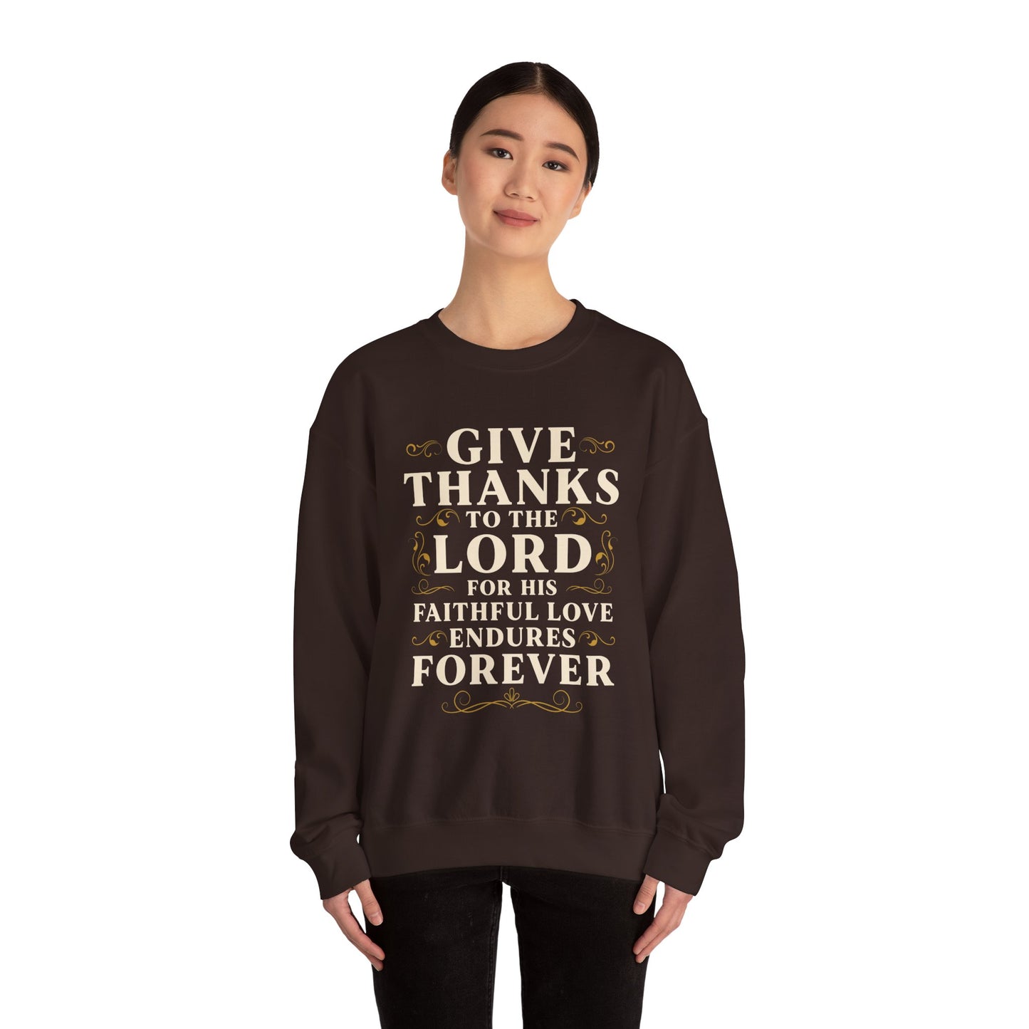 Faithful Love Crewneck Sweatshirt - Christian Gift, Thanksgiving Apparel