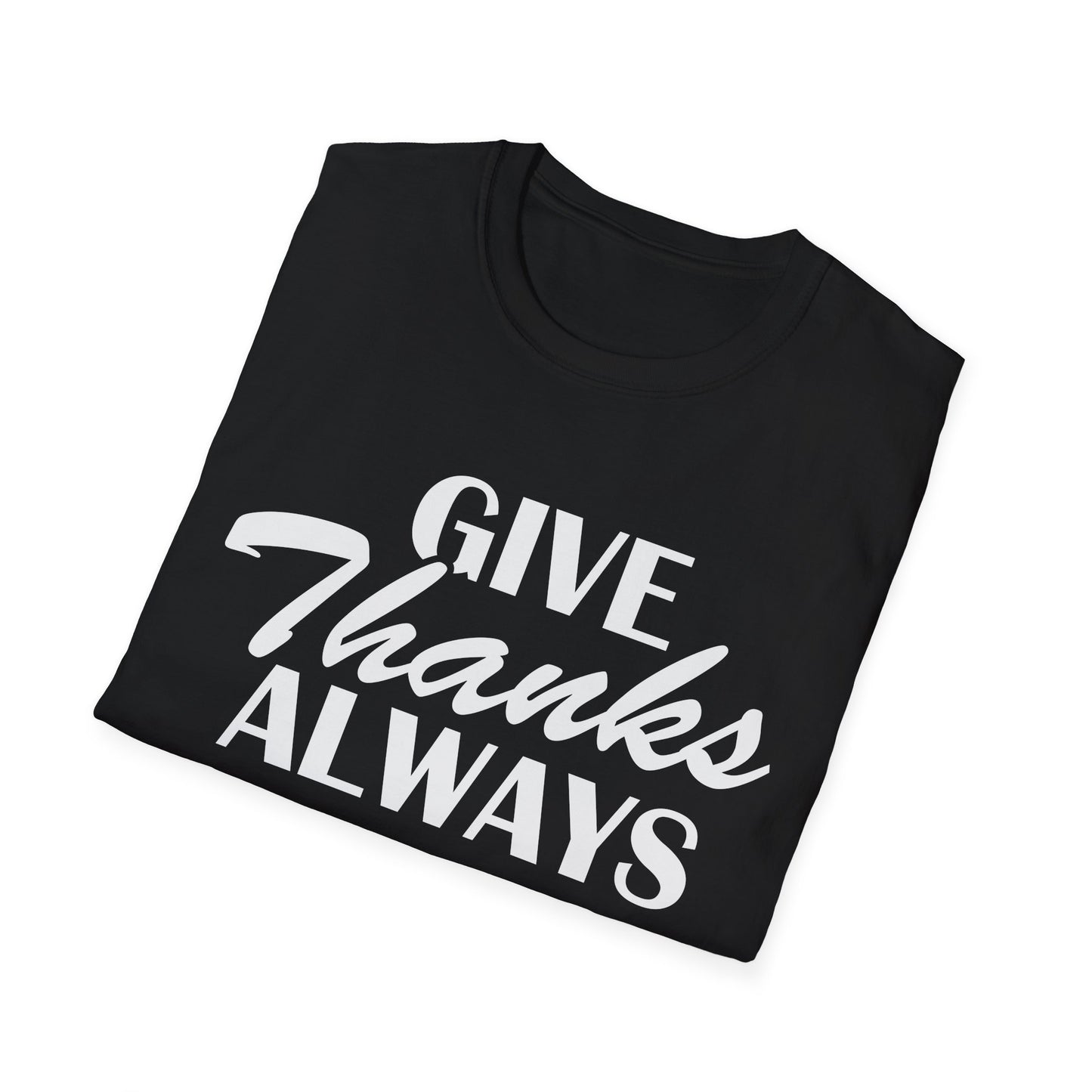 Christian Inspirational T-Shirt-Give Thanks Always