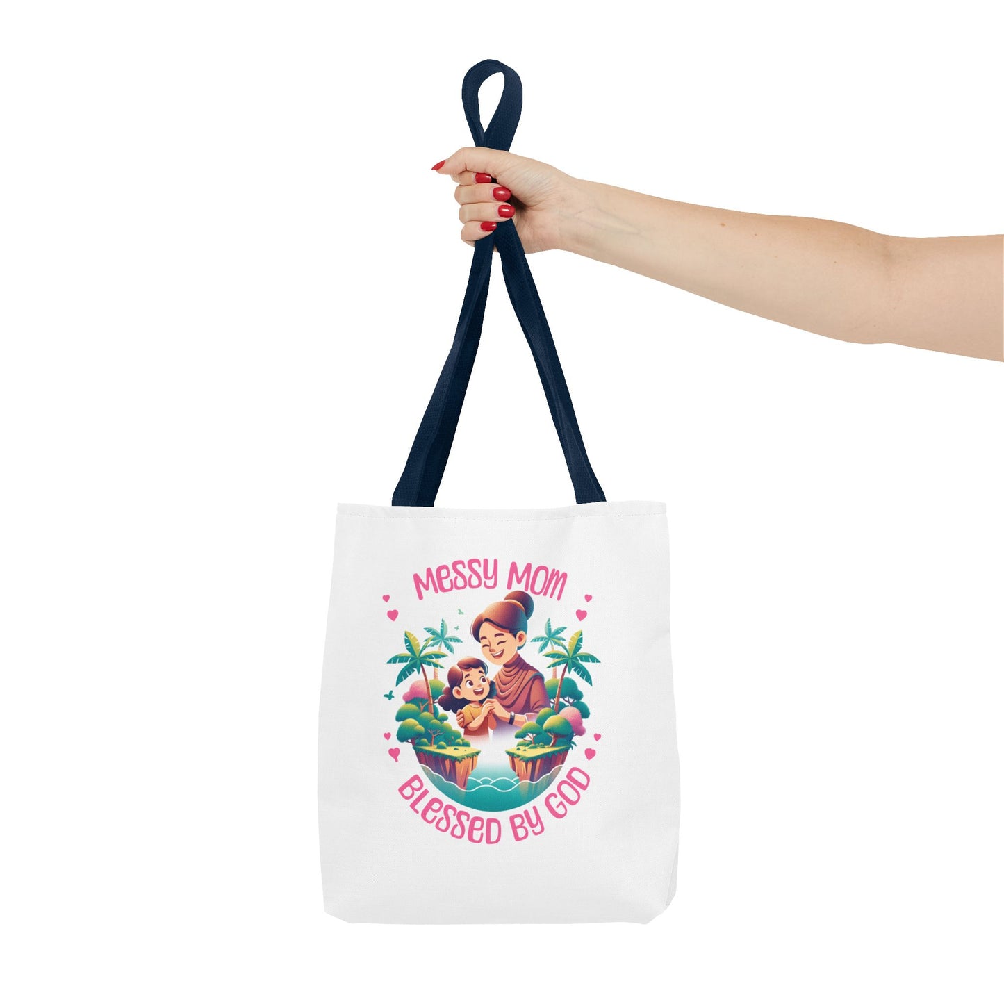 Messy Mom Blessed by God Tote Bag - Perfect Gift for Mother's Day and Everyday Use