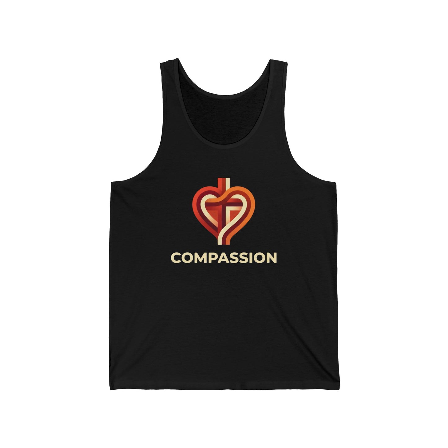 Compassion Heart Cross logo Tank | Faith Christian graphic