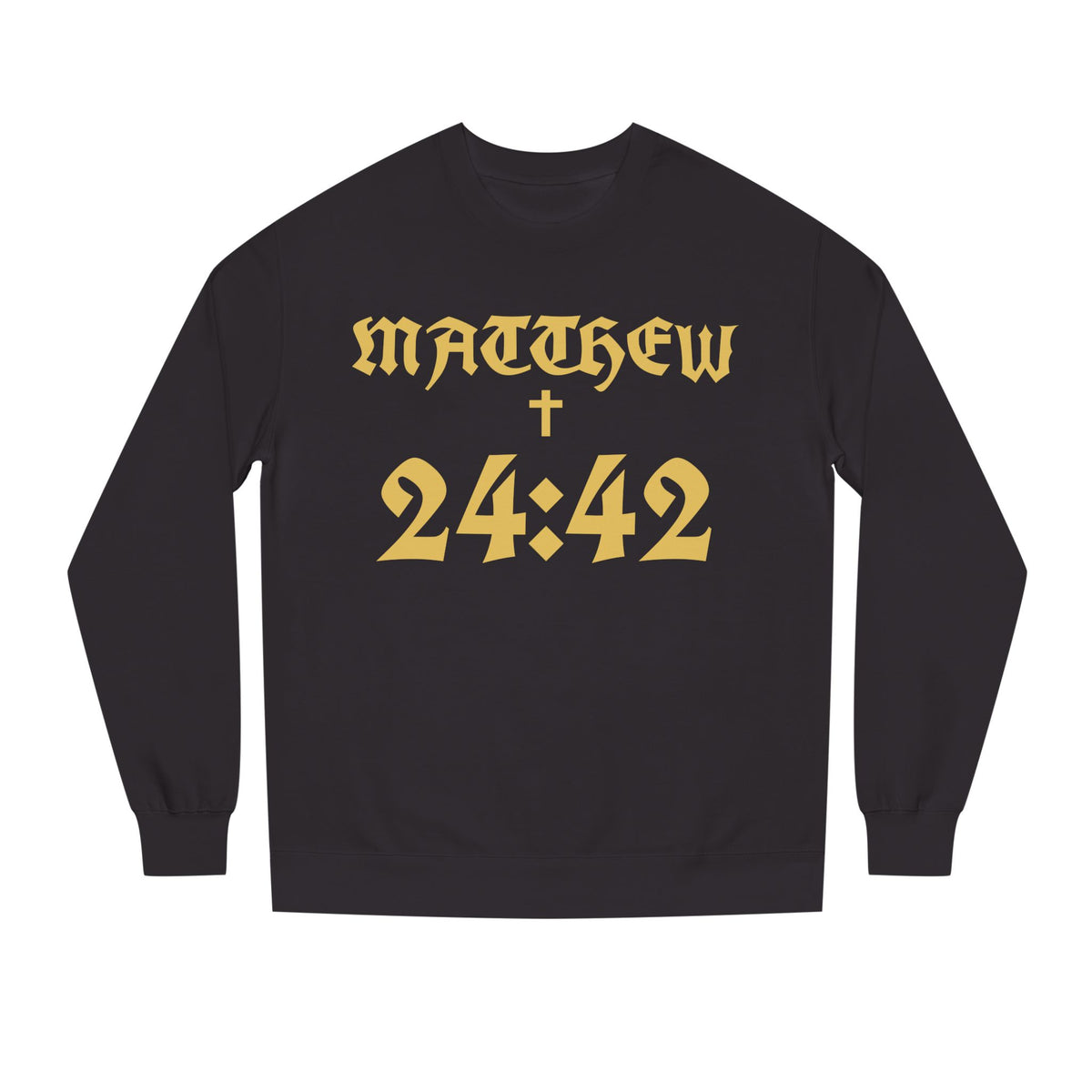 Matthew 24:42 Sweatshirt | Bible Verse Cross Crewneck
