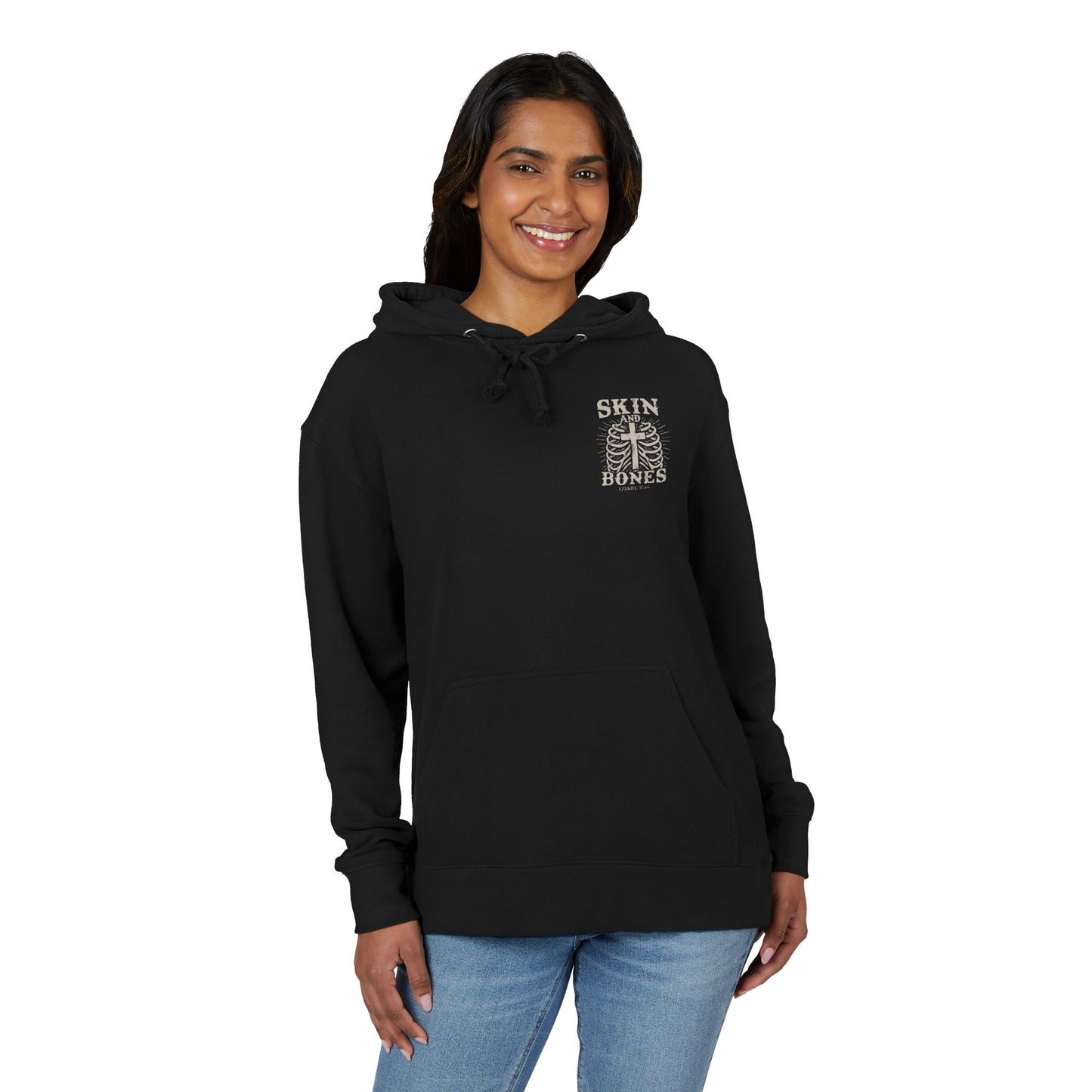 Skin and Bones French Terry Hoodie-For Believers