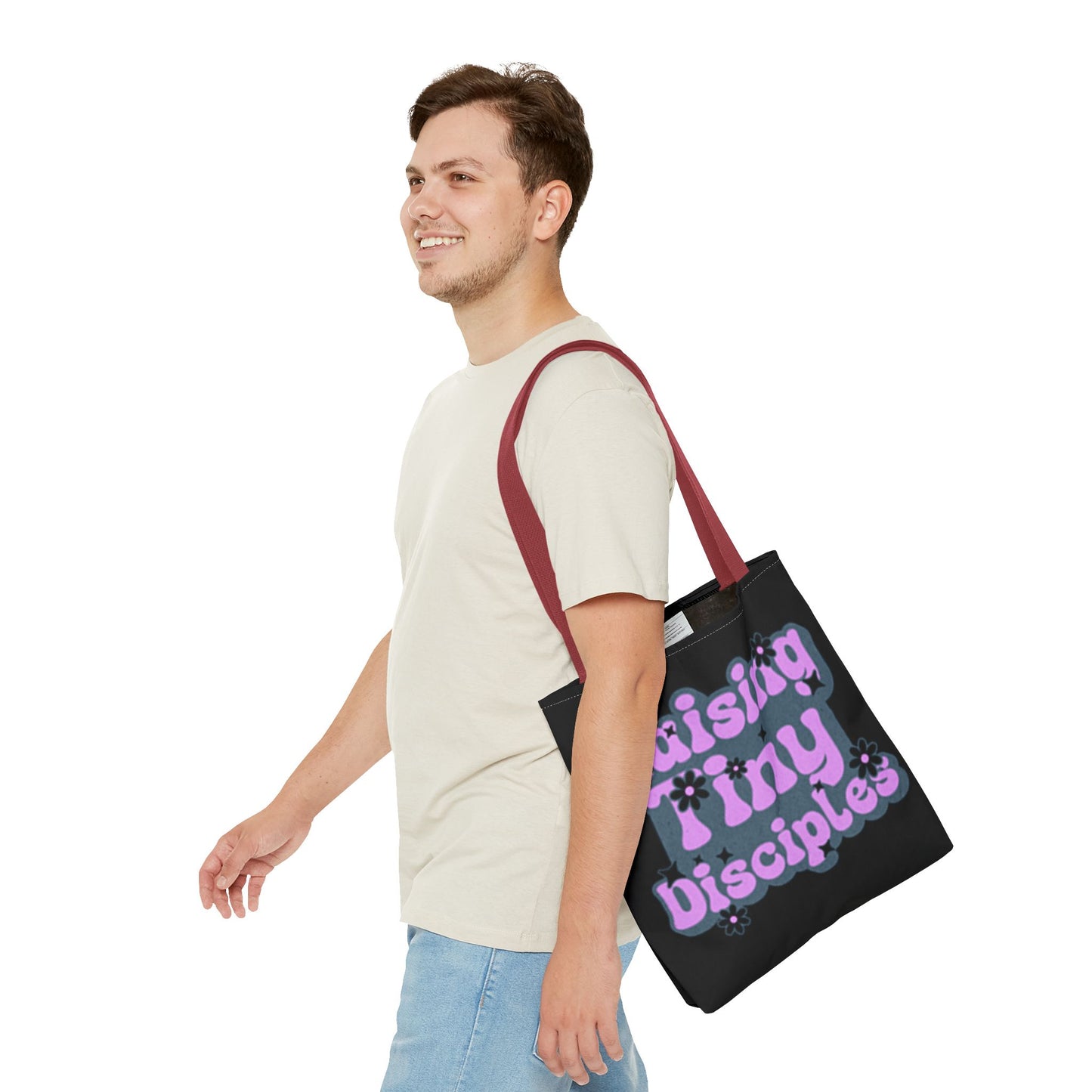 Raising Tiny Disciples Tote Bag - Eco-Friendly Bag for Moms & Caregivers