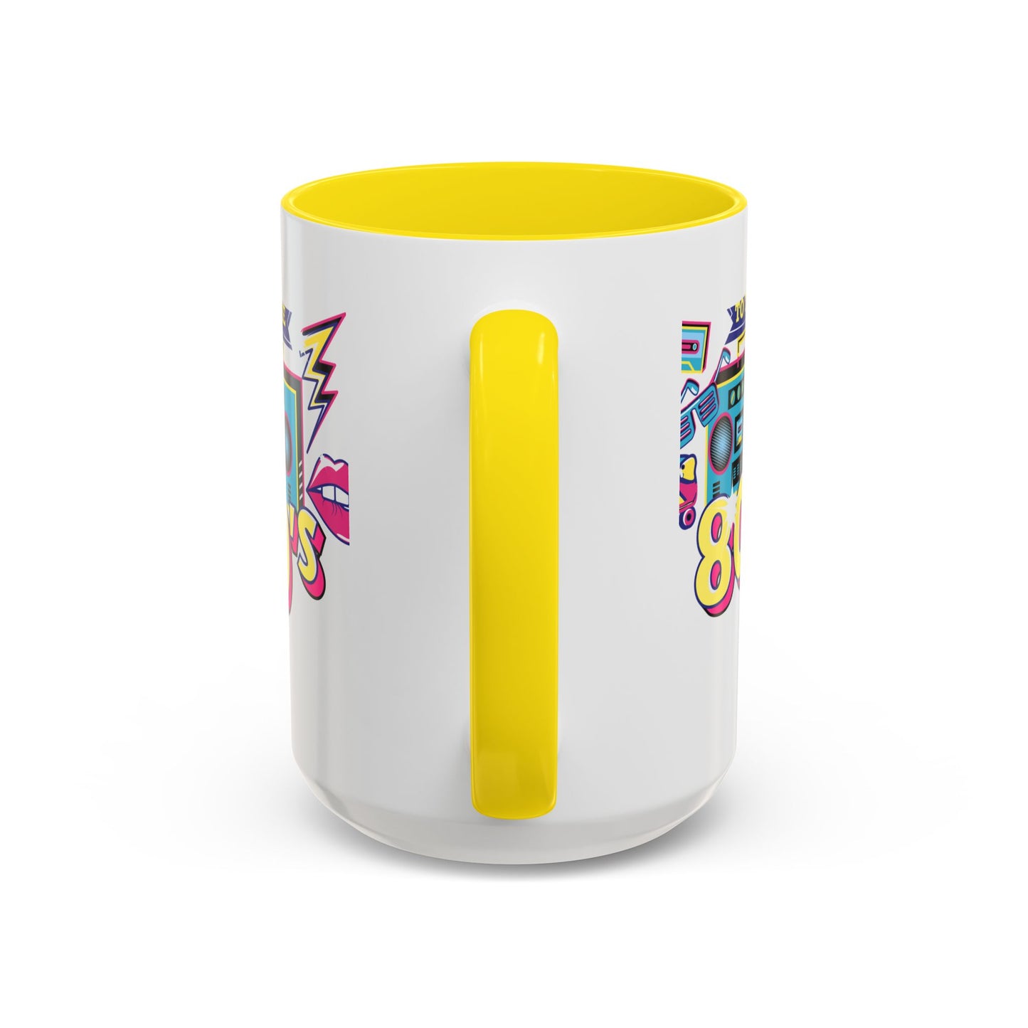 Retro 80's Coffee Mug, Vintage Mug for 80's Lovers, Nostalgic Gift, Boombox Design, Fun Drinkware for Parties