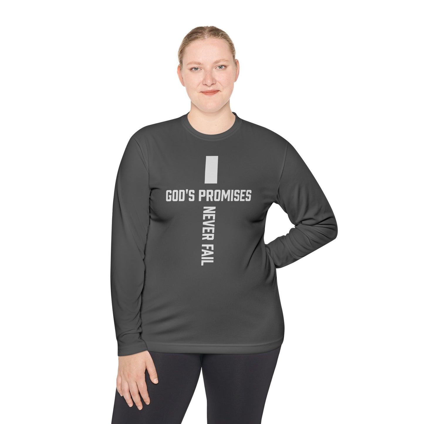 Inspirational Long Sleeve Tee - God's Promises Never Fail