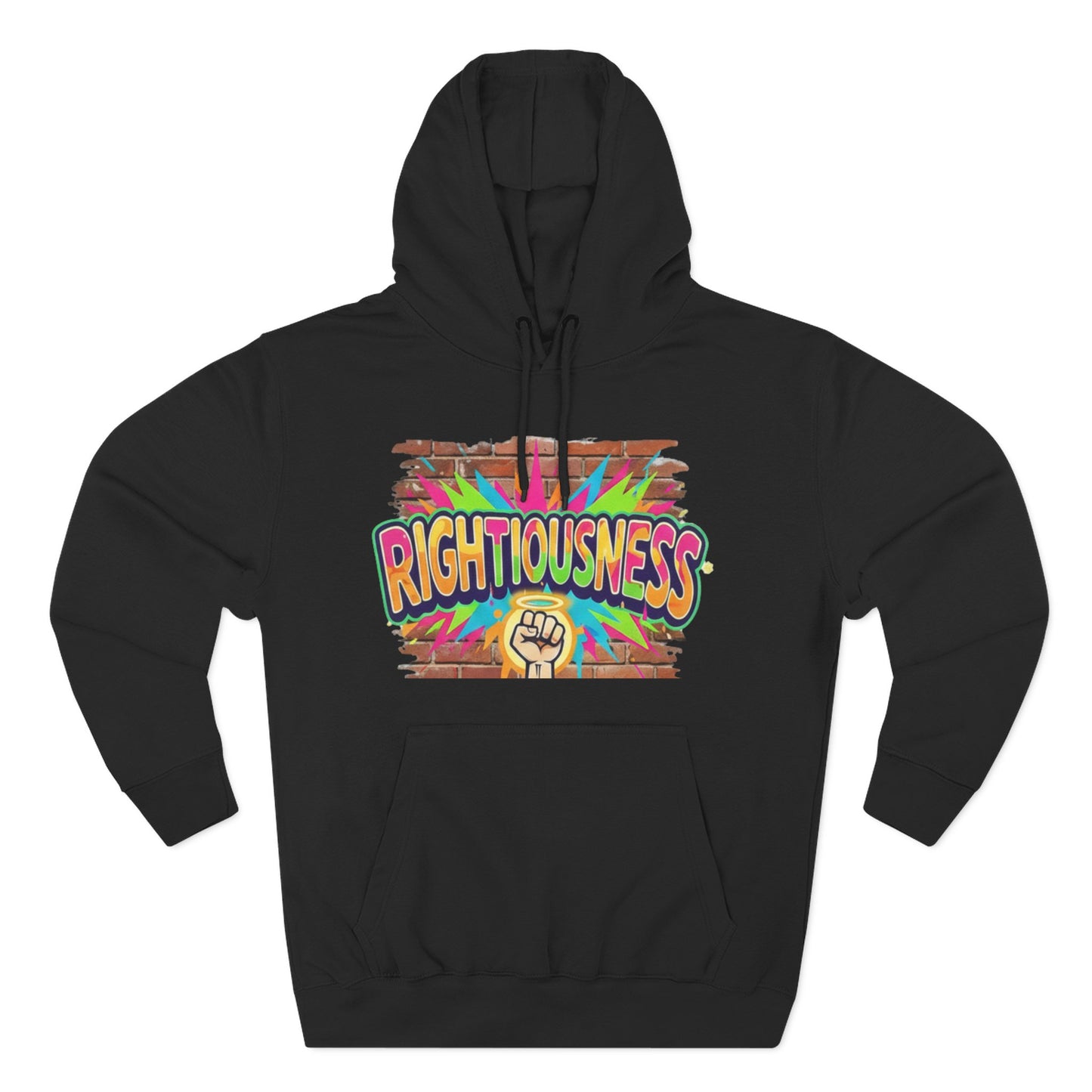 Three-Panel Fleece Hoodie