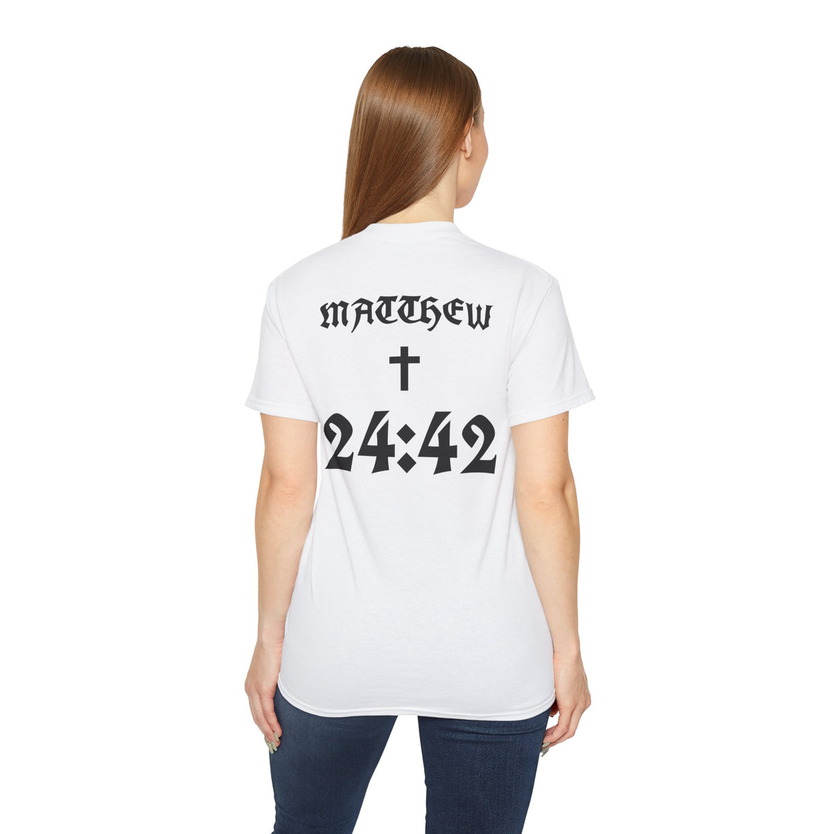 Matthew 24:42 Bible Verse Tee | Cross, Scripture Shirt