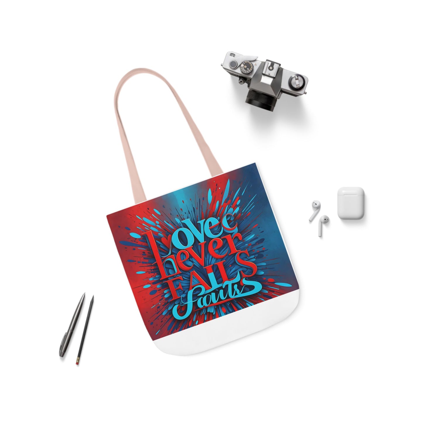 Canvas Tote Bag, 5-Color Straps