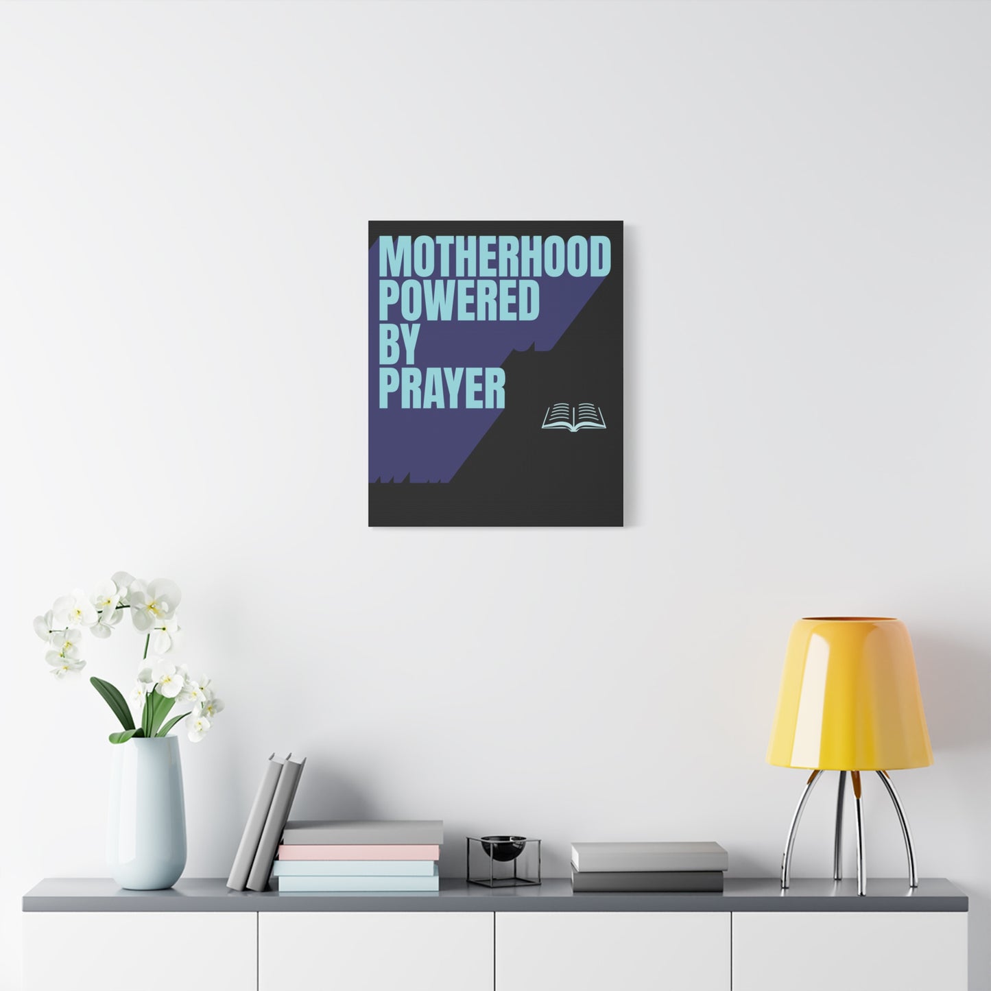 Inspirational Canvas Art - Motherhood Powered By Prayer